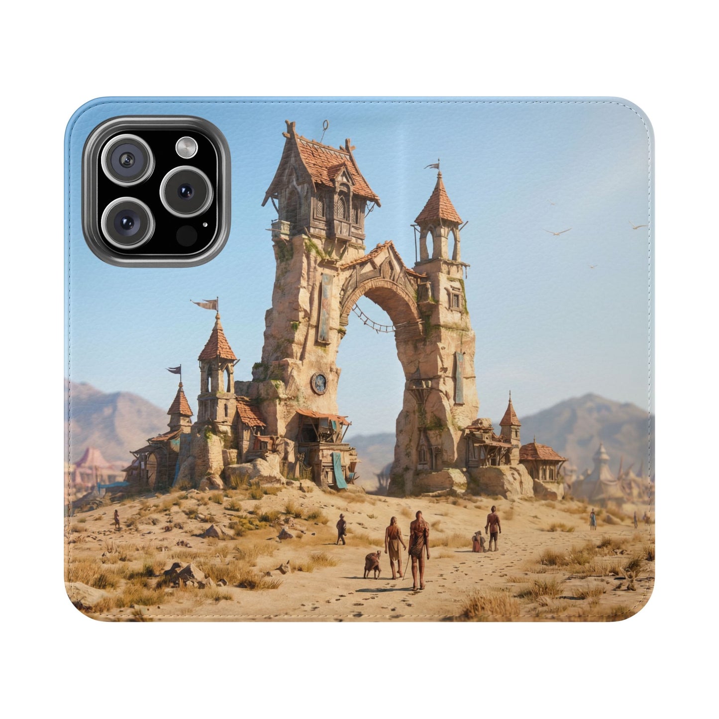 Desert Sentinel Gate Flip Cases – Weathered Archway Journey