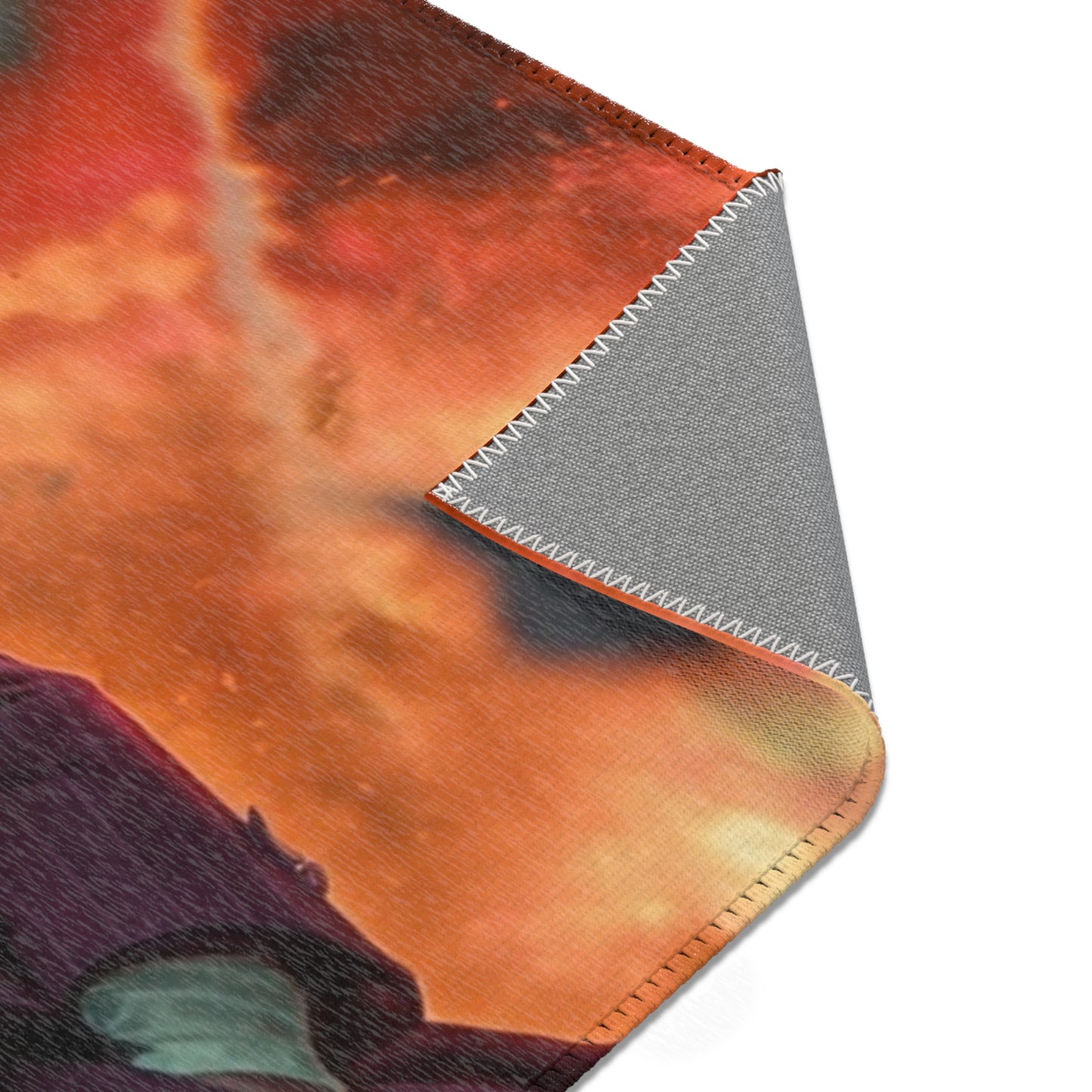 Crimson Explosion Rug – Mad Scientist’s Fiery Stand