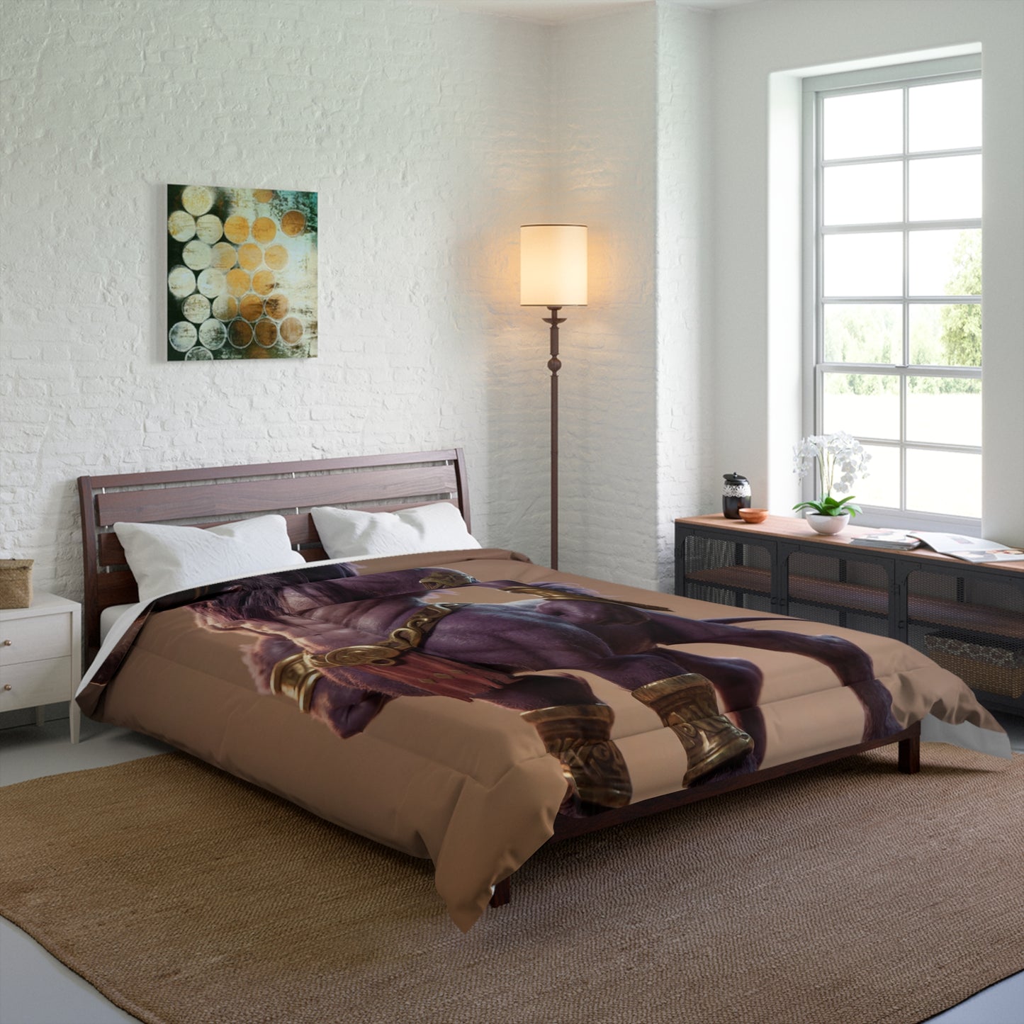 Regal Minotaur Comforter – Purple Throne of Strength