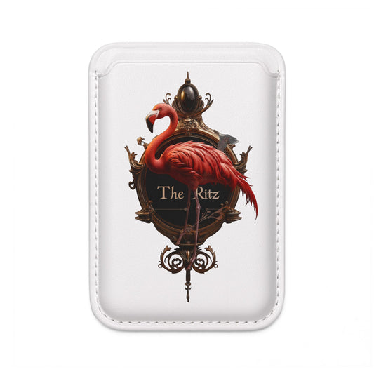 Flamingo Ritz Sign Vegan Wallet (Magsafe® Compatible) – Gilded Ornament & Crimson Bird Emblem