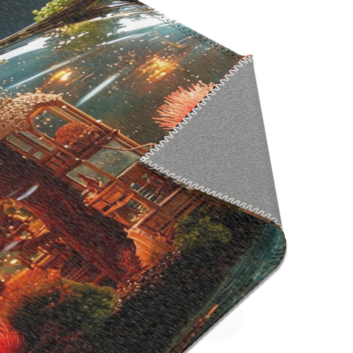 Forest Within Fish Area Rugs – Bioluminescent Underwater Sanctuary