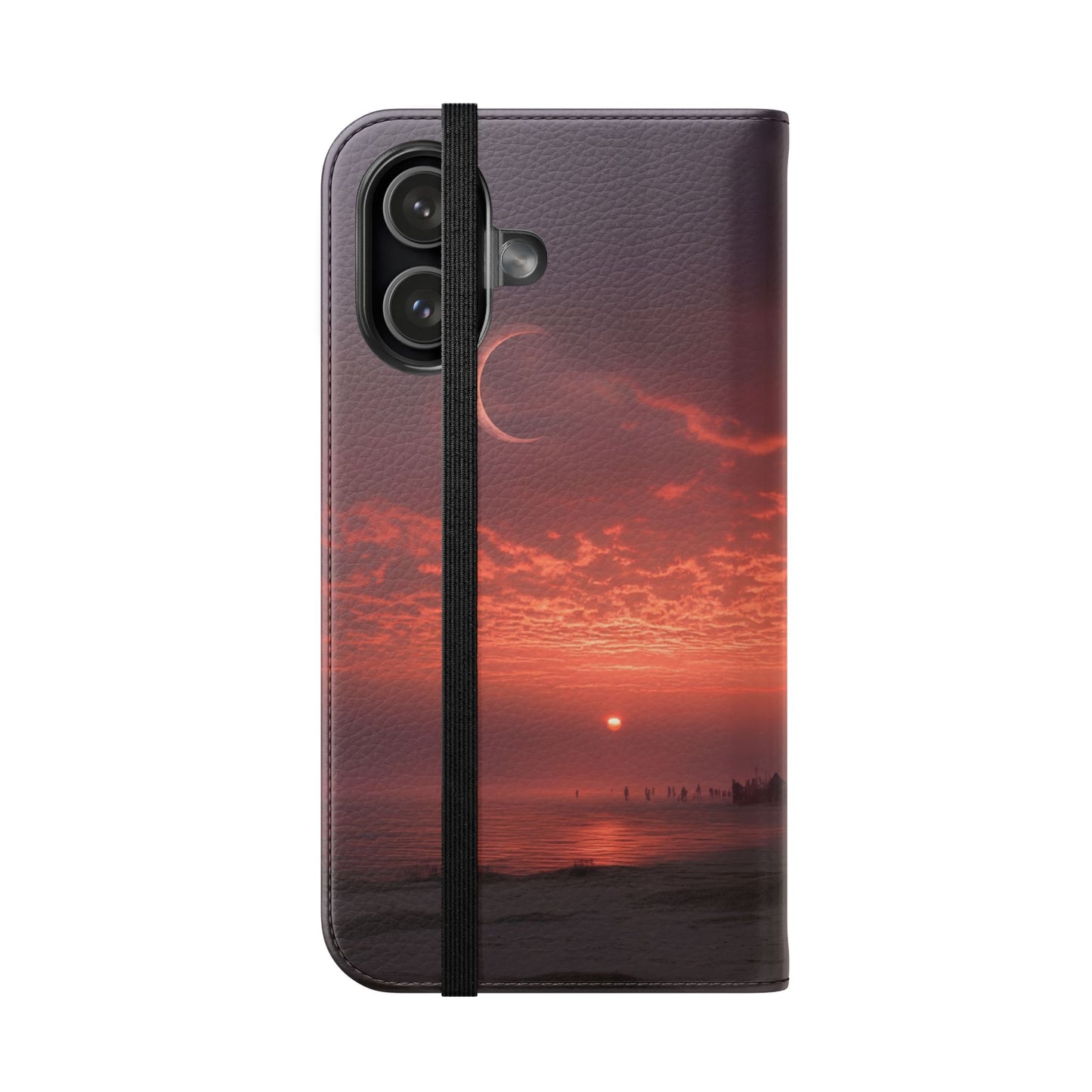 Twilight Sentinel Flip Cases – Moonlit Stairway to the Horizon