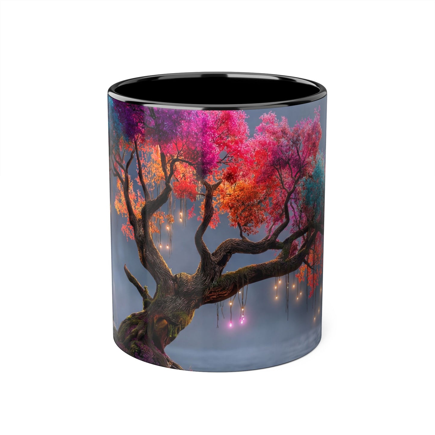 Prism Canopy Accent Mugs, 11oz – Rainforest Glow at Dusk