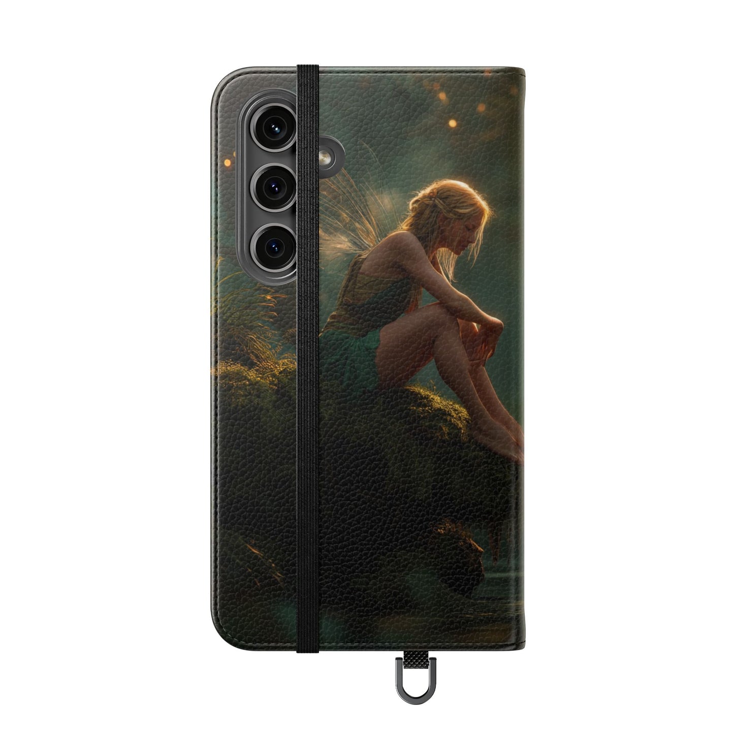 Mossy Bank Fairy Flip Cases – Golden Hour Sentinel Portrait