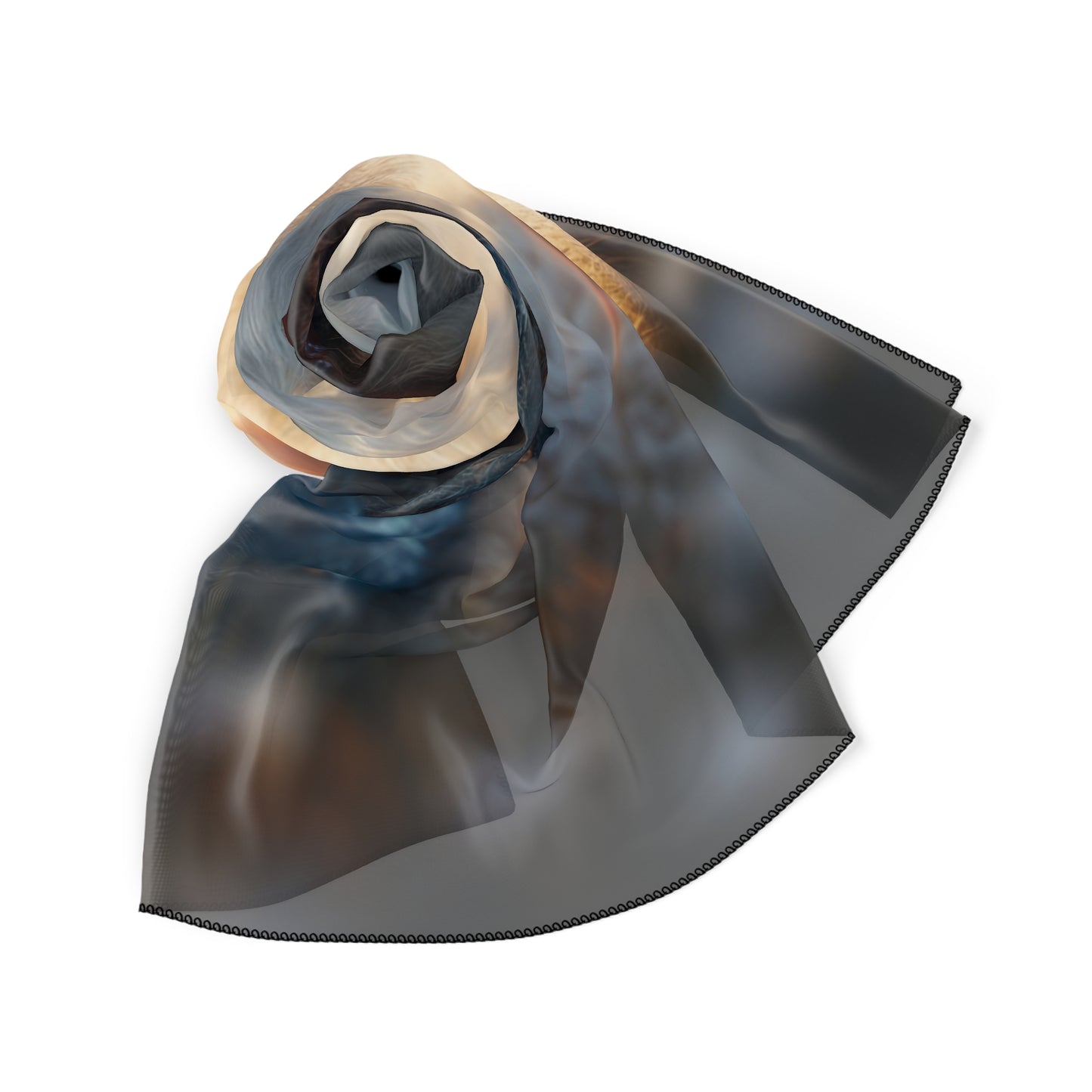 Snowbound Companion Poly Scarf – Warmth of Arctic Dawn
