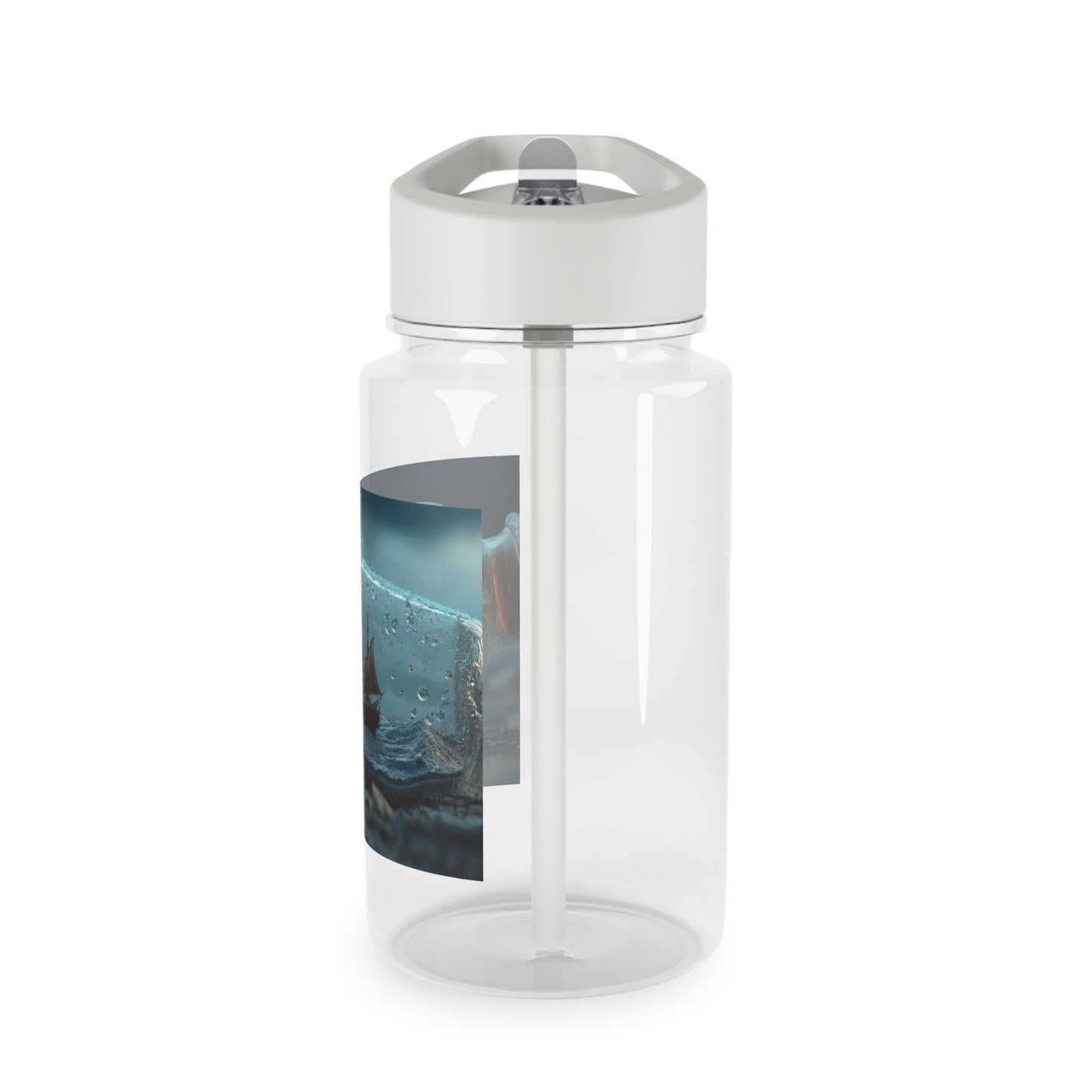 Lightning Ship Tritan Water Bottle – Stormy Seas in a Glass Vessel