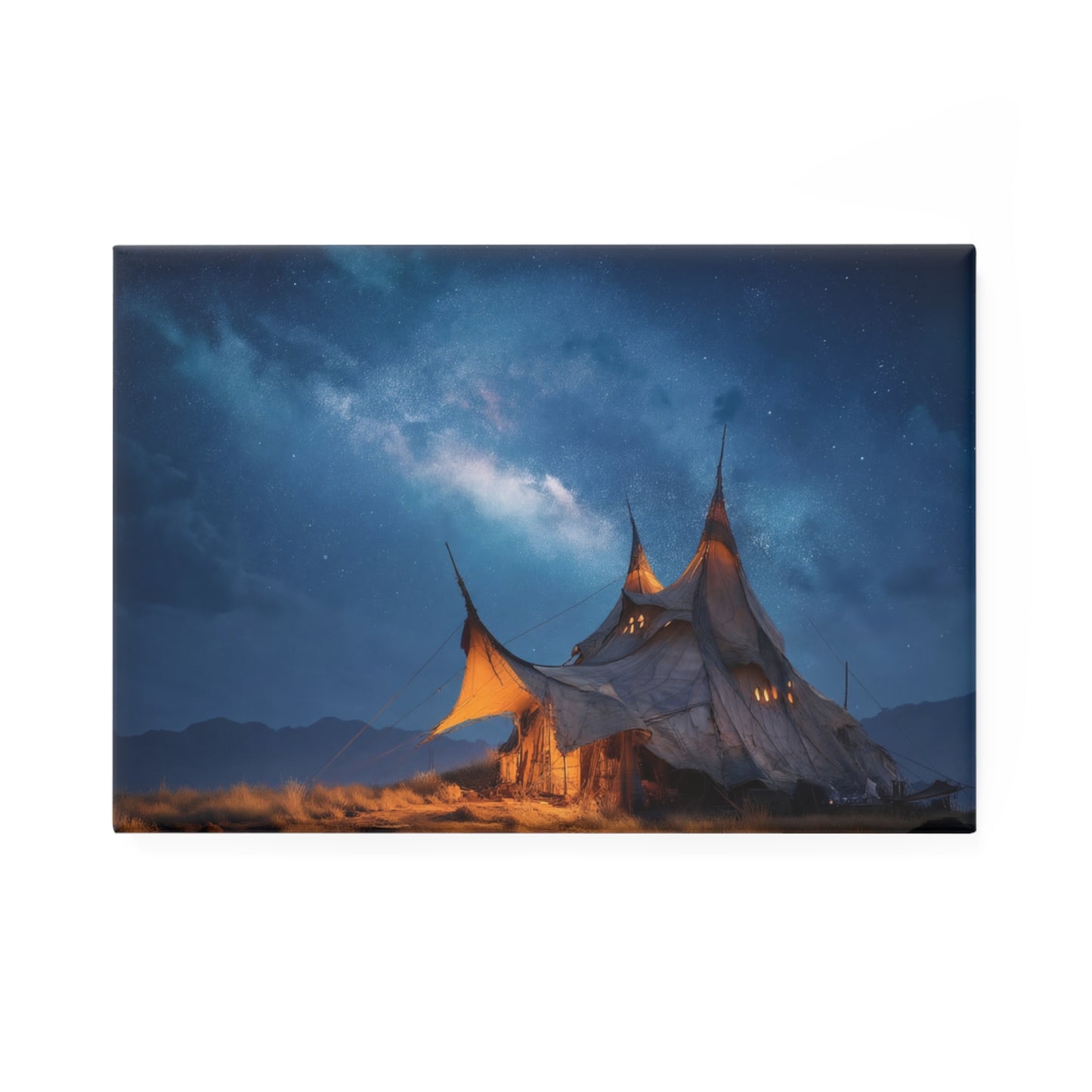 Starlit Nomad Tent Magnet – Milky Way Haven Rectangle (1 & 10 pcs)