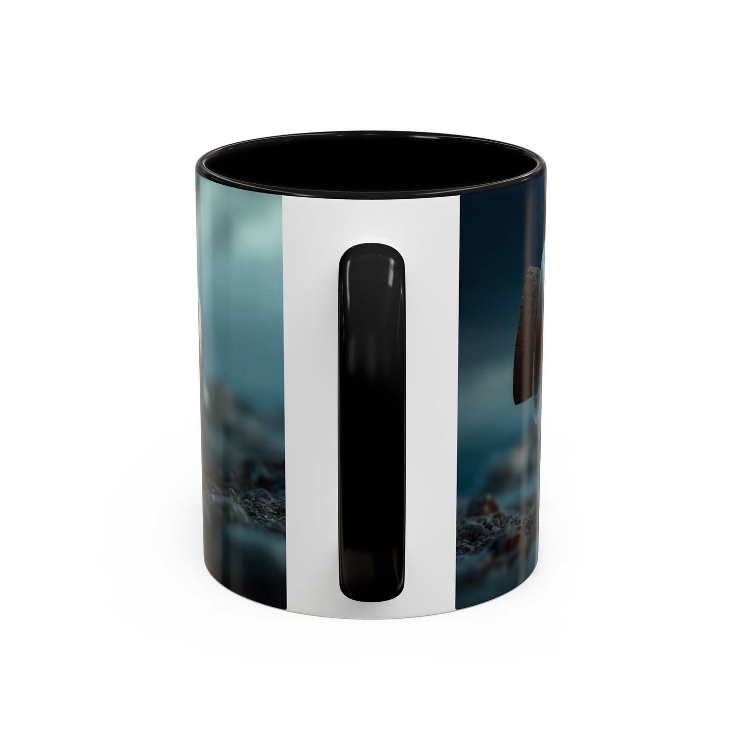 Stormbound Galleon Accent Coffee Mug (11, 15oz) – Bottle of Sea and Lightning