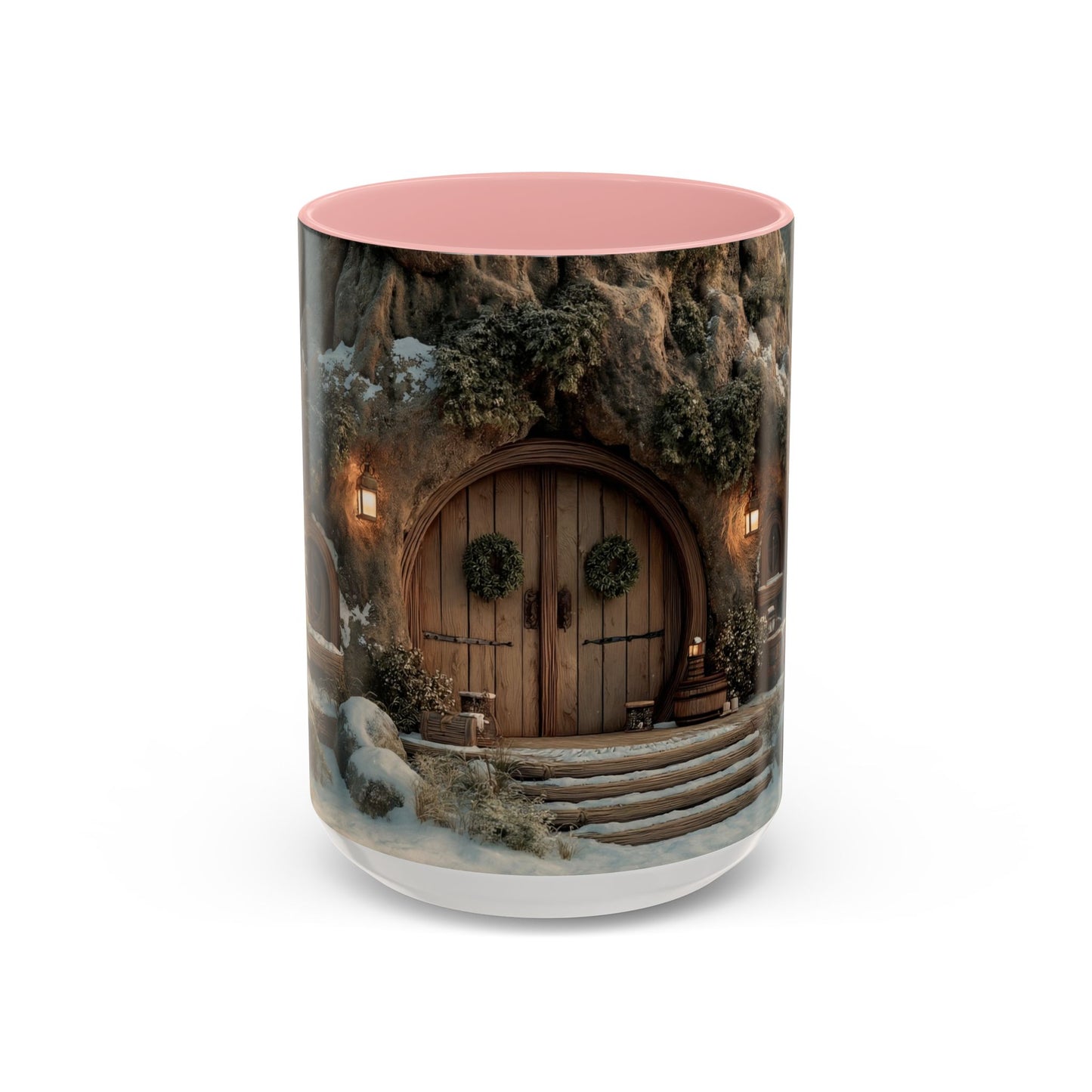 Winter Treehouse Doorway Mug – Snow-Kissed Forest Hearth