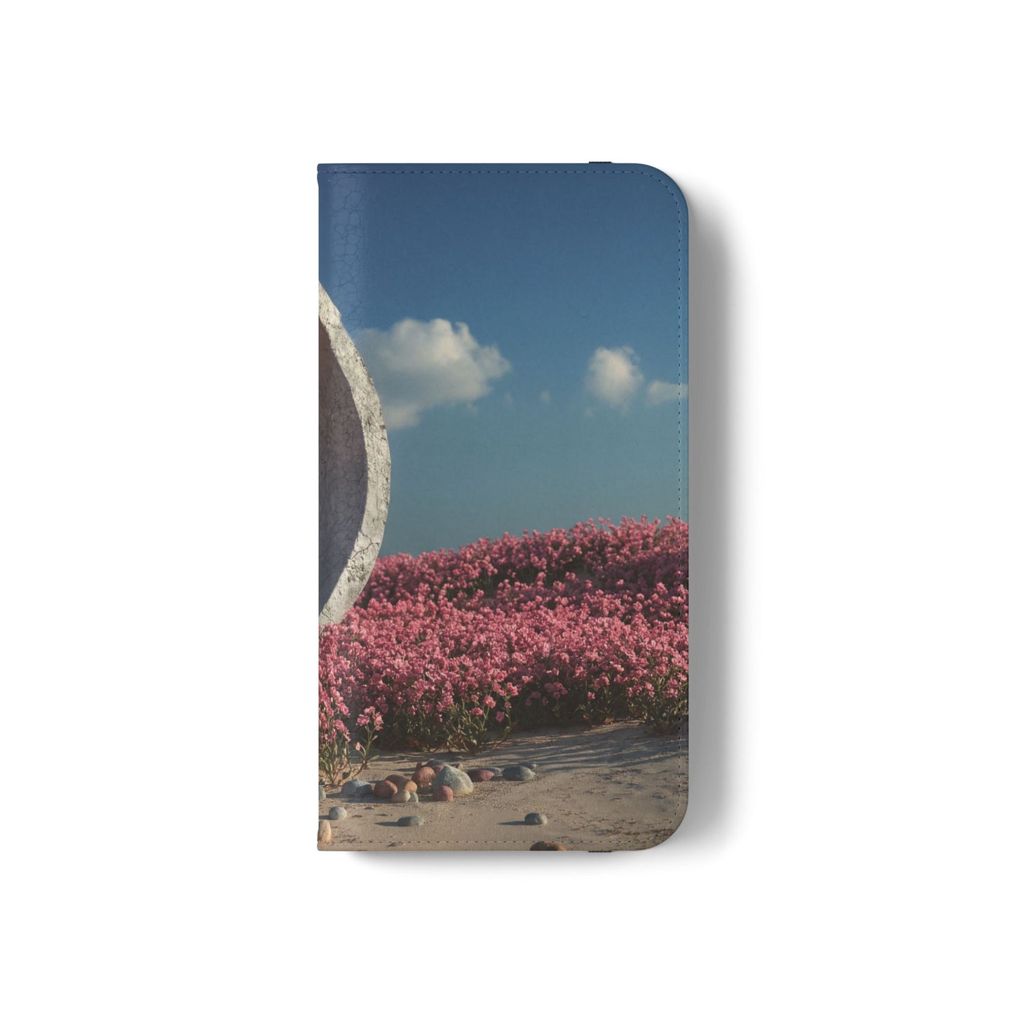 Stone Circle Flip Cases – Pink Flower Field Monument
