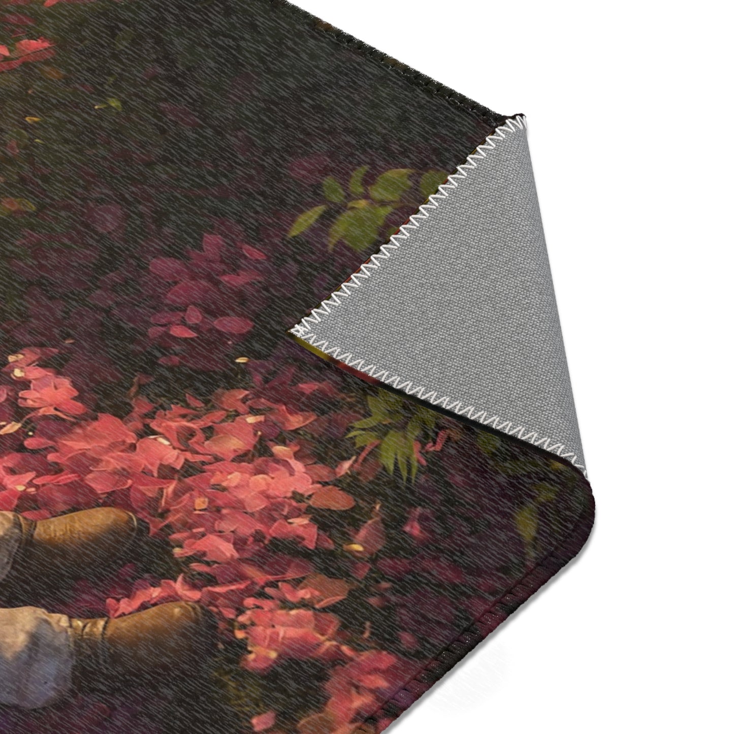 Astronaut in Bloom Area Rugs – Sunlit Petal Sanctuary