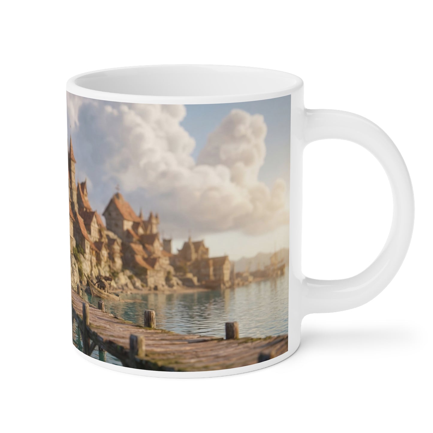 Harbor Haven Ceramic Mugs (11oz\15oz\20oz) – Sunset Village Serenity