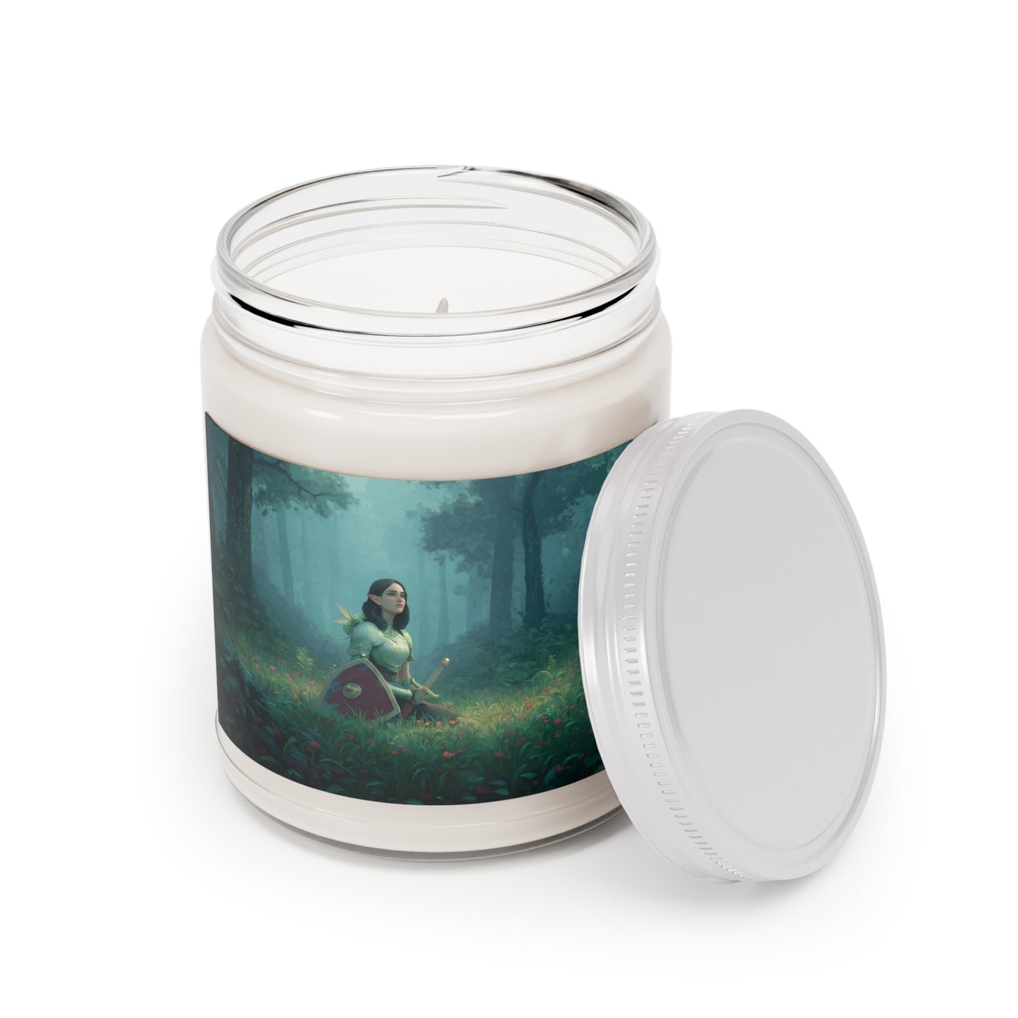 Forest Sentinel Scented Soy Candles with White Lid, 9oz – Mossy Grove Refuge
