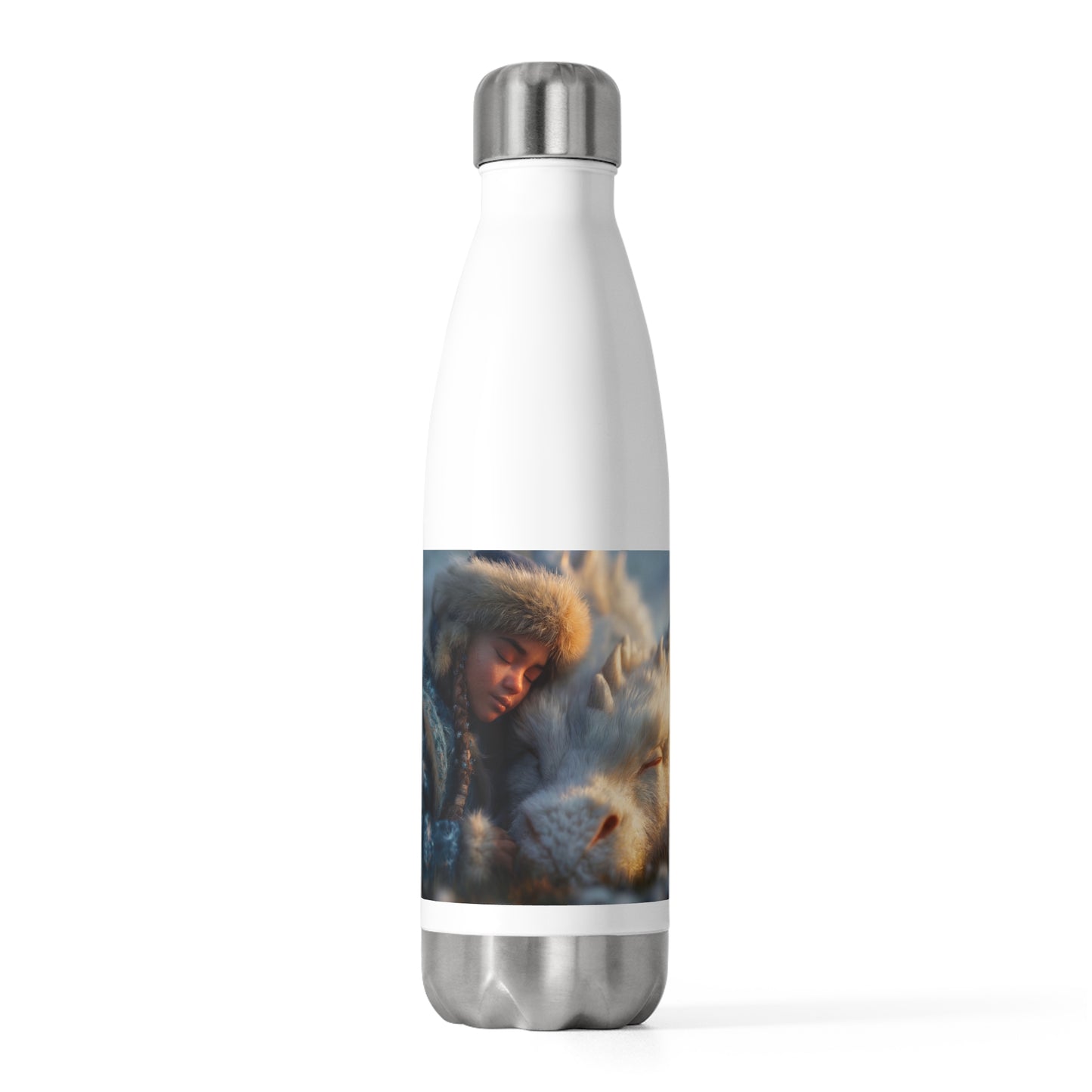 Snowbound Sentinel 20oz Insulated Bottle – Golden Hour Dragon’s Rest