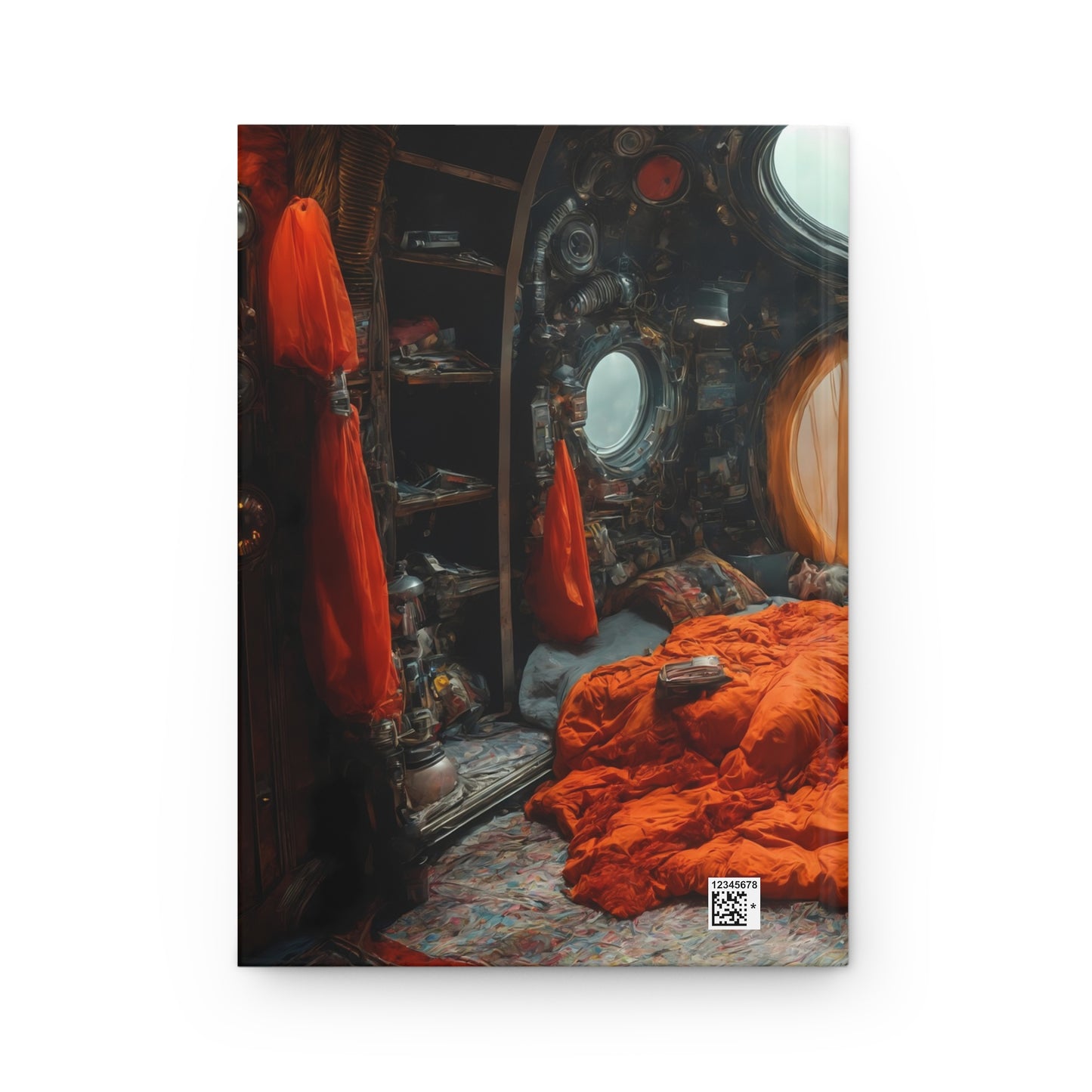 Cosmic Sleeper Hardcover Journal Matte – Earthrise in a Rustic Capsule
