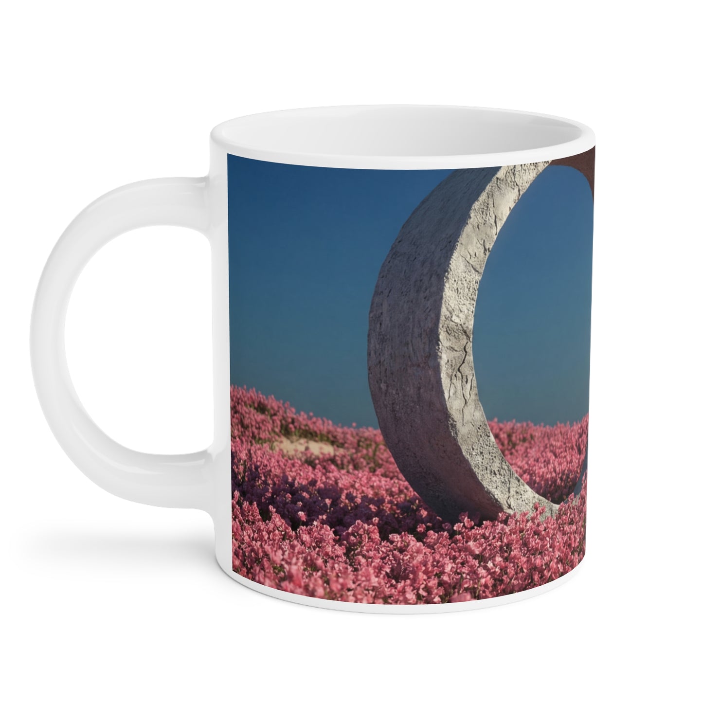 Stone Ring in Pink Bloom Ceramic Mugs (11oz\15oz\20oz) – Gateway to Quiet Wonder