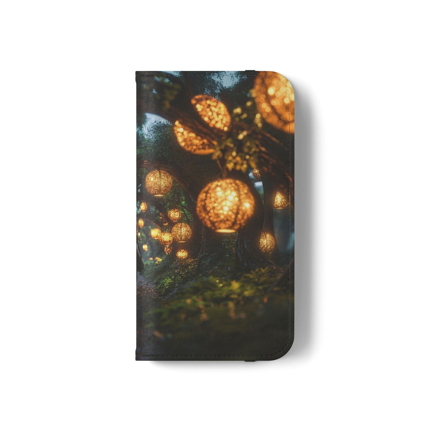 Lantern Archway Flip Cases – Girl Walking Through Forest Tunnel Art Case