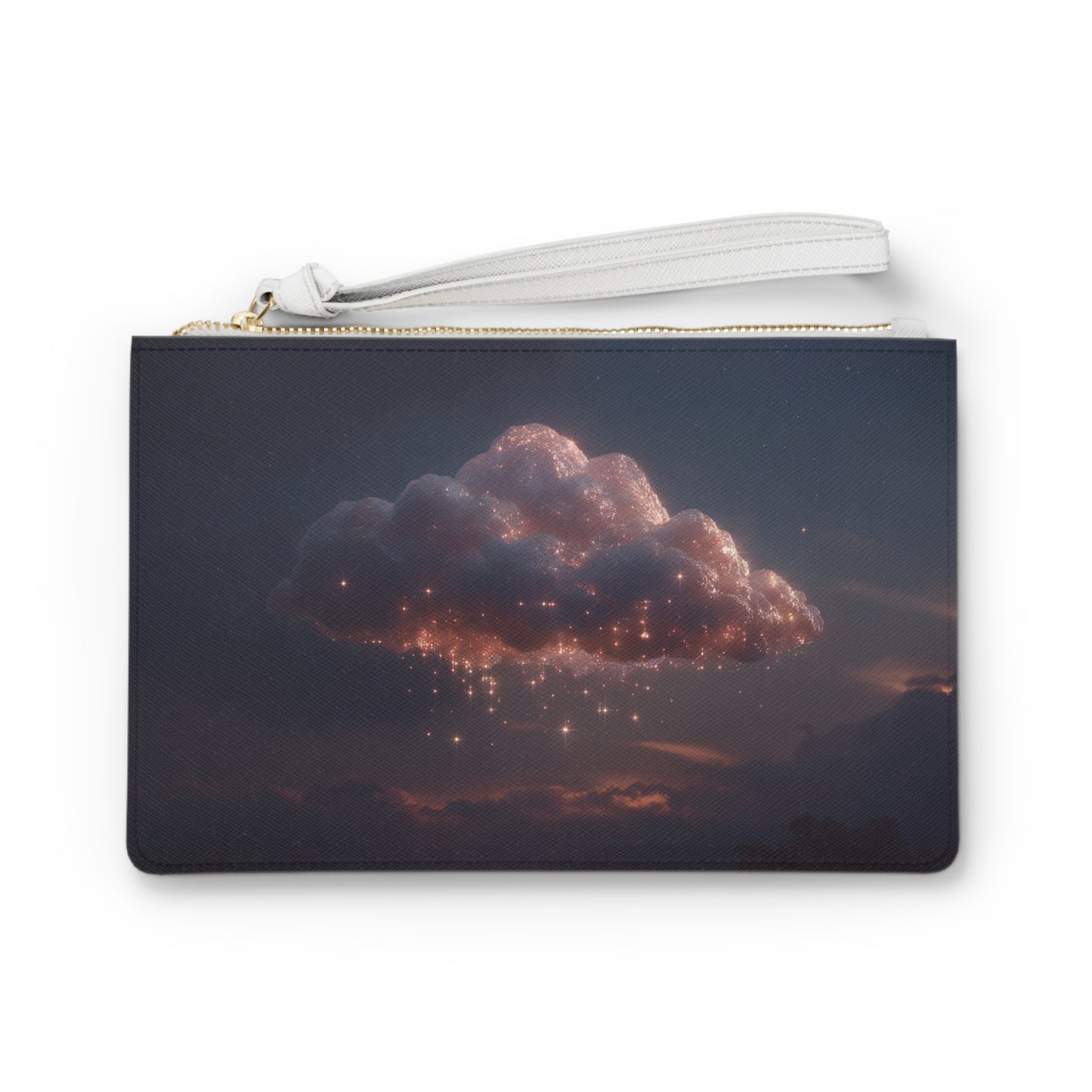 Celestial Cloud Clutch Bag – Stardust Gathering at Twilight