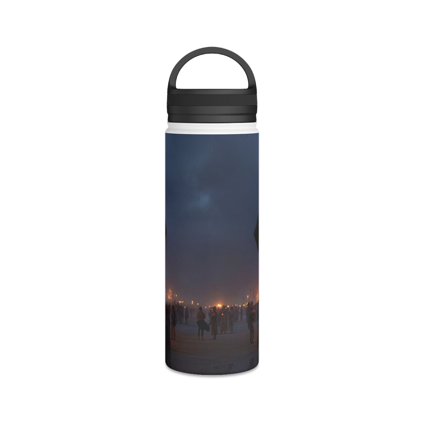 Celestial Cube Water Bottle – Handle Lid – Gateway to a Starlit Ceremony
