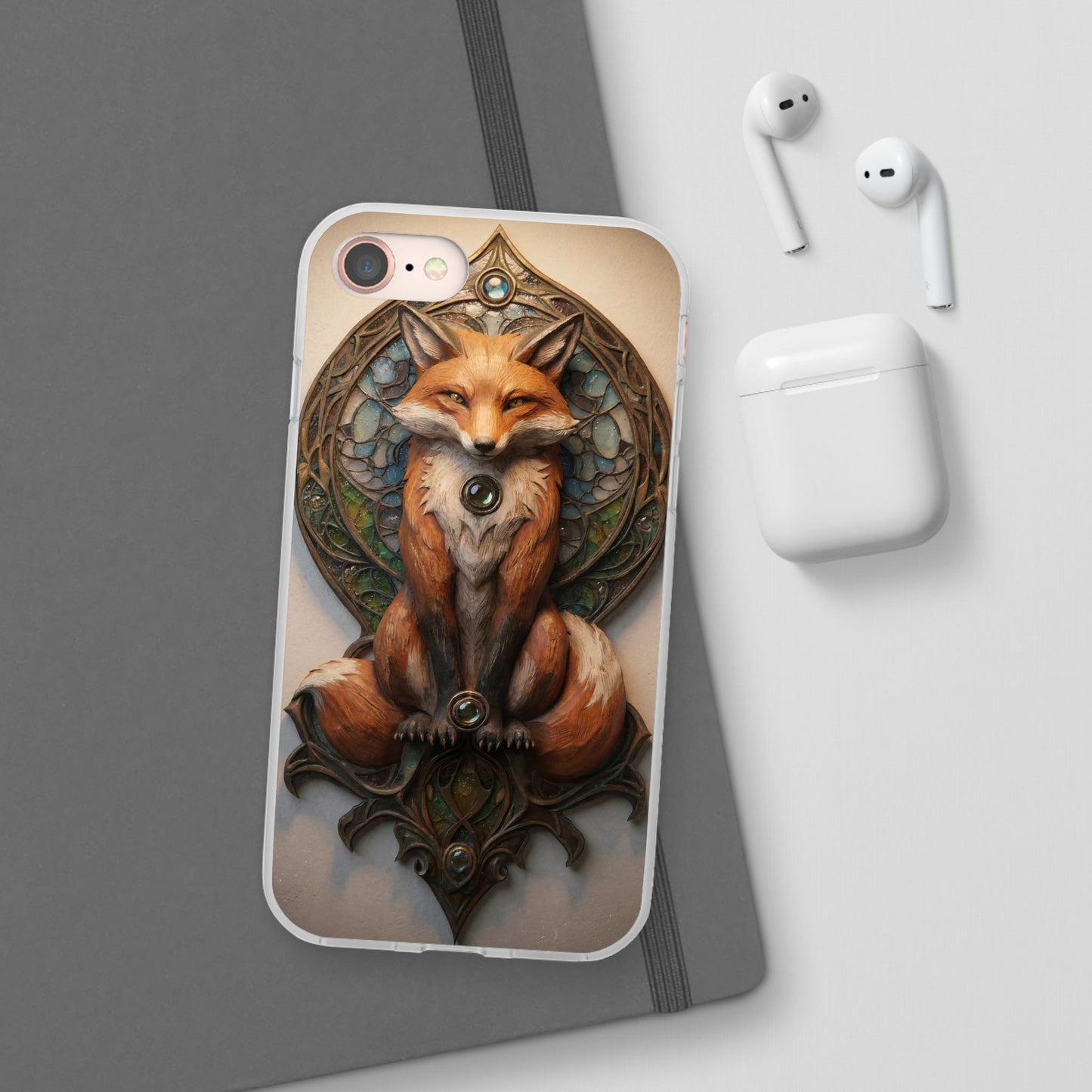 Fox Sentinel Flexi Cases – Amber Glaze and Stained Glass Reverie