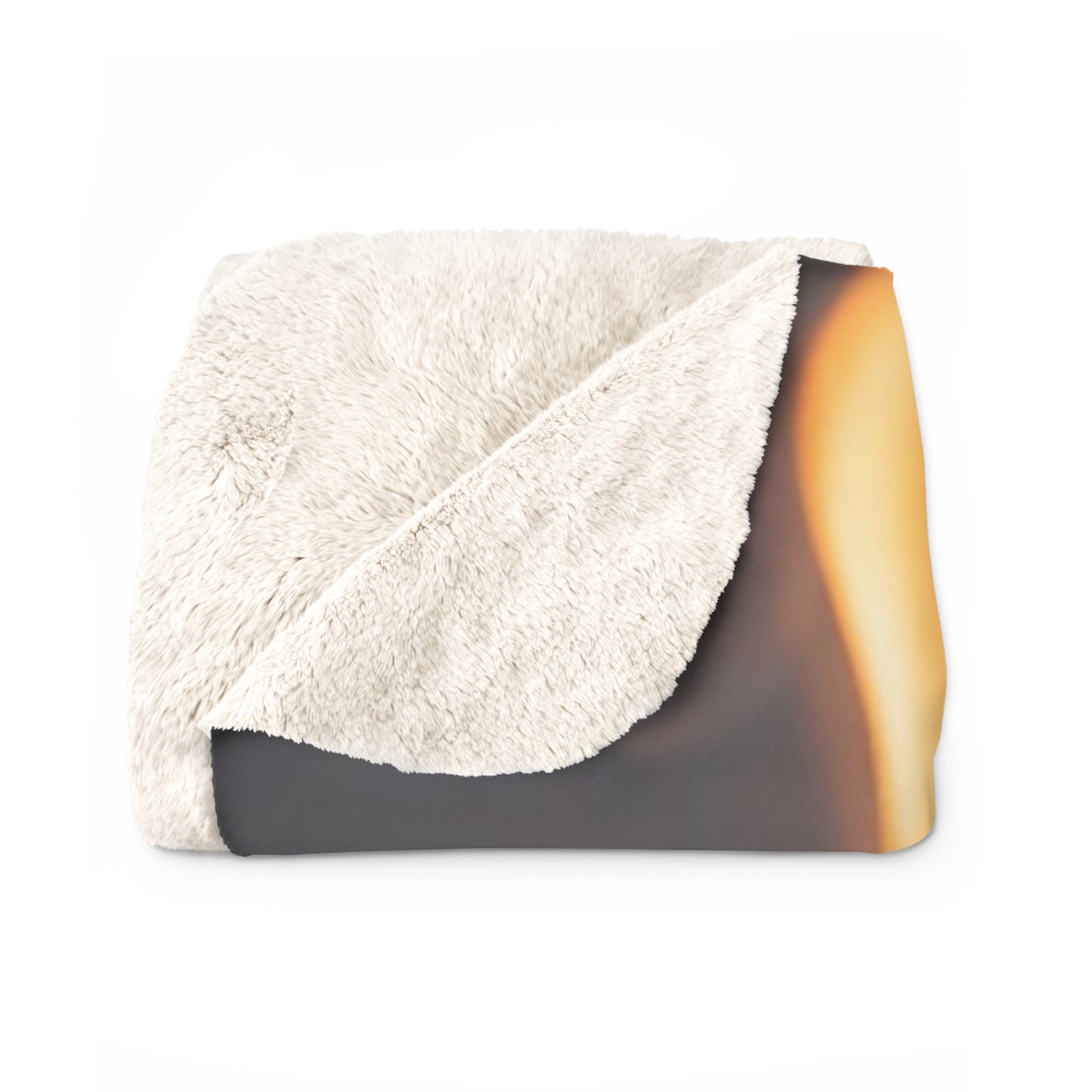 Flamebound Lovers Sherpa Fleece Blanket – Glow Through the Ember