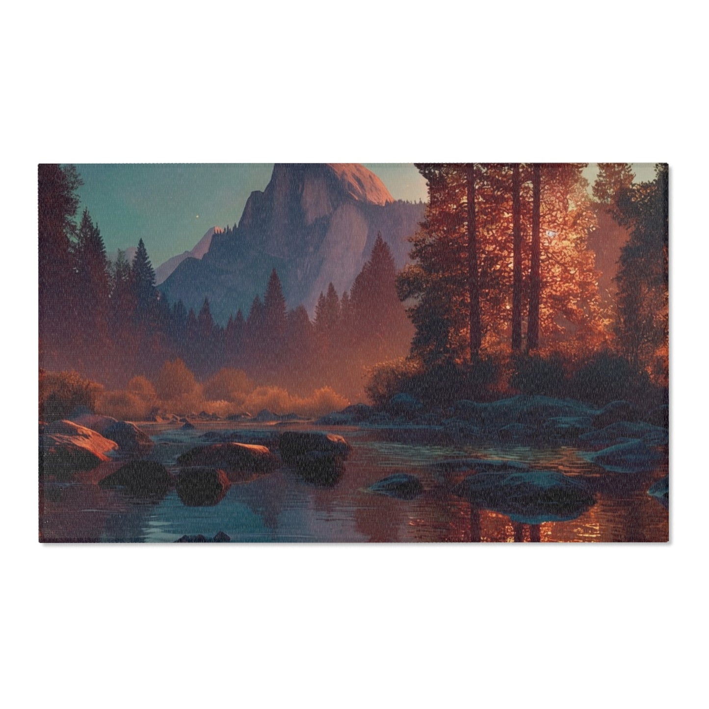 Half Dome Starlight Area Rugs – Mirror Lake Twilight Dreamscape