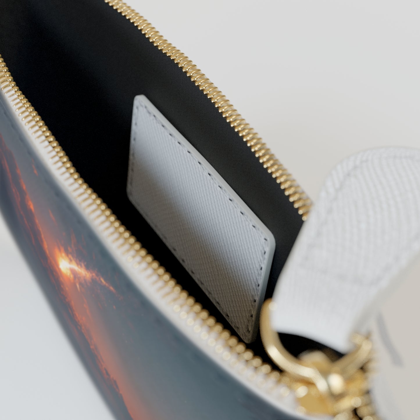 Celestial Fireball Mini Clutch Bag – Twilight Skyfall Dreamscape