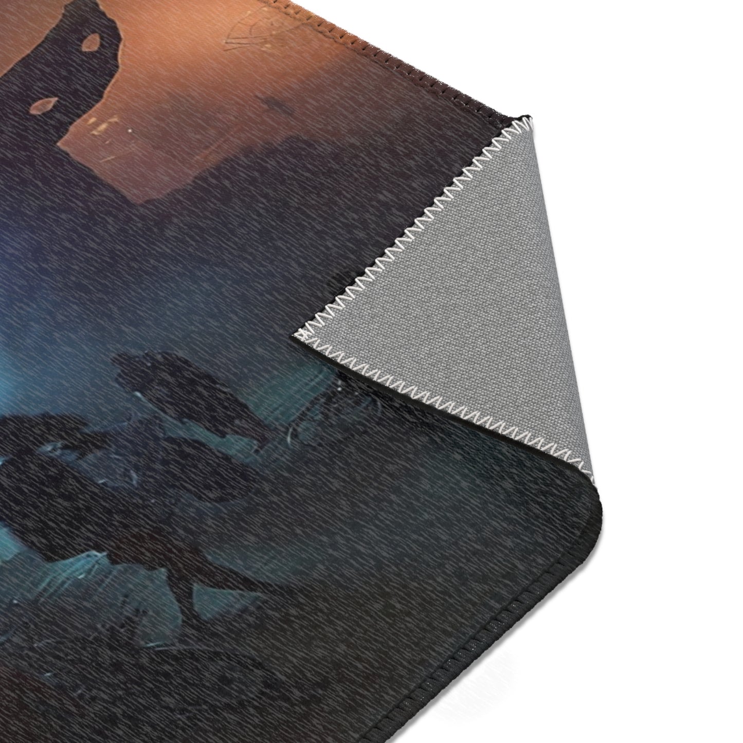 Celestial Rift Area Rugs – Where Lightning Meets the Desert Night