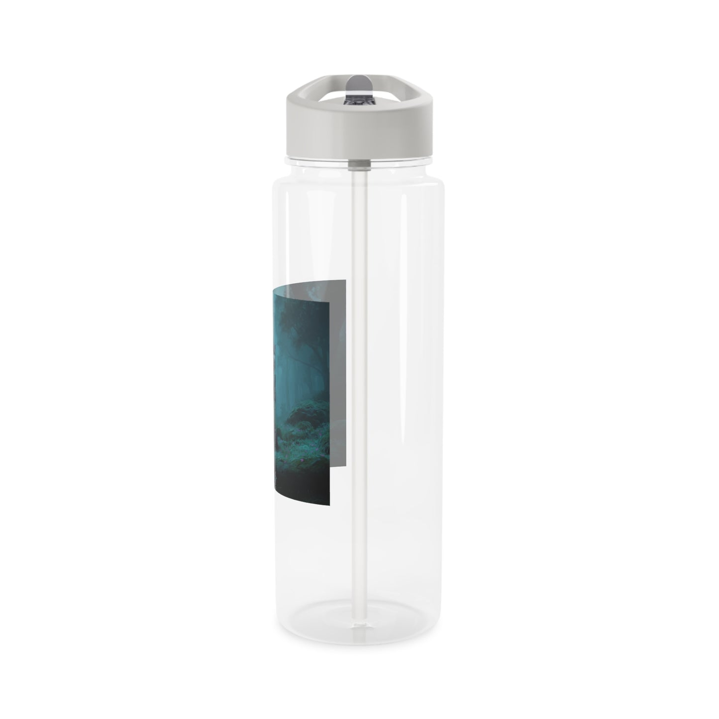 Glowing Blade Elven Sentinel Tritan Water Bottle – Misty Forest Guardian