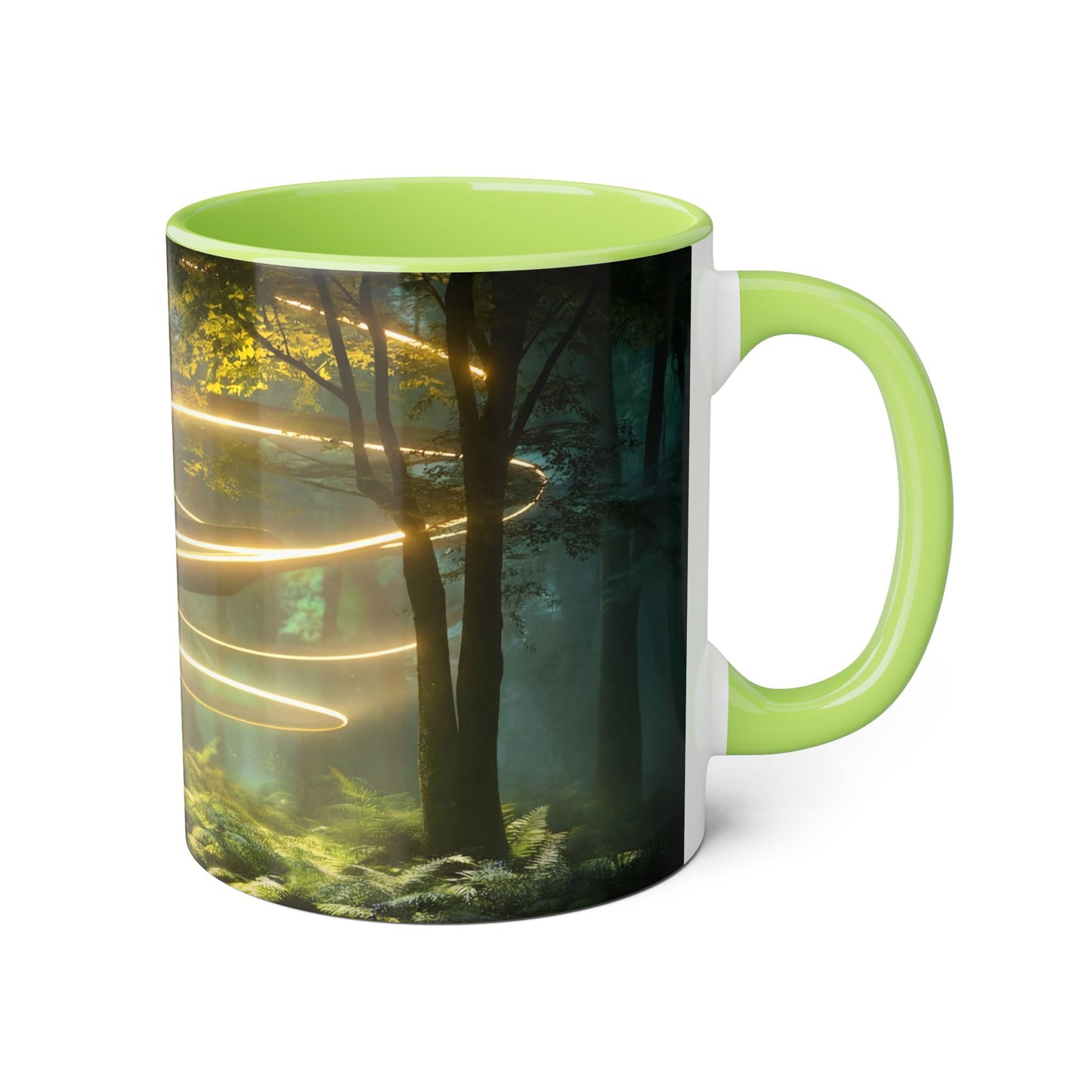 Spiral Light Guardian Accent Mugs, 11oz – Ethereal Forest Portal