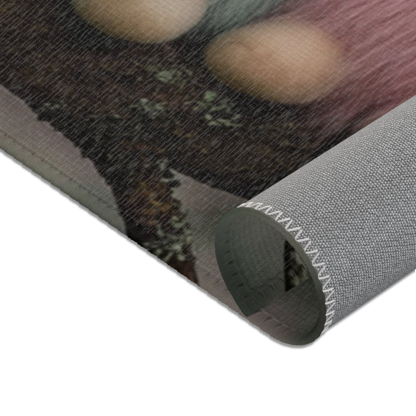 Three Furry Elephant Friends Area Rugs – Dawn’s Whisper in the Misty Wood
