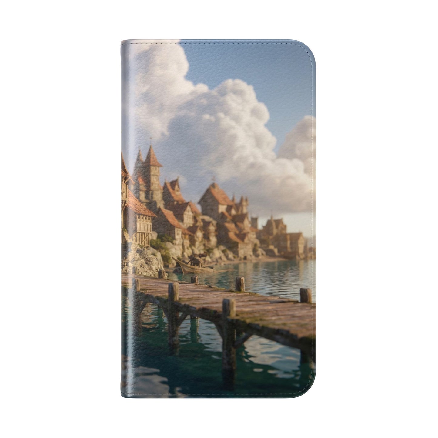 Cobblestone Harbor Flip Cases – Timber Town Seaside Walkway