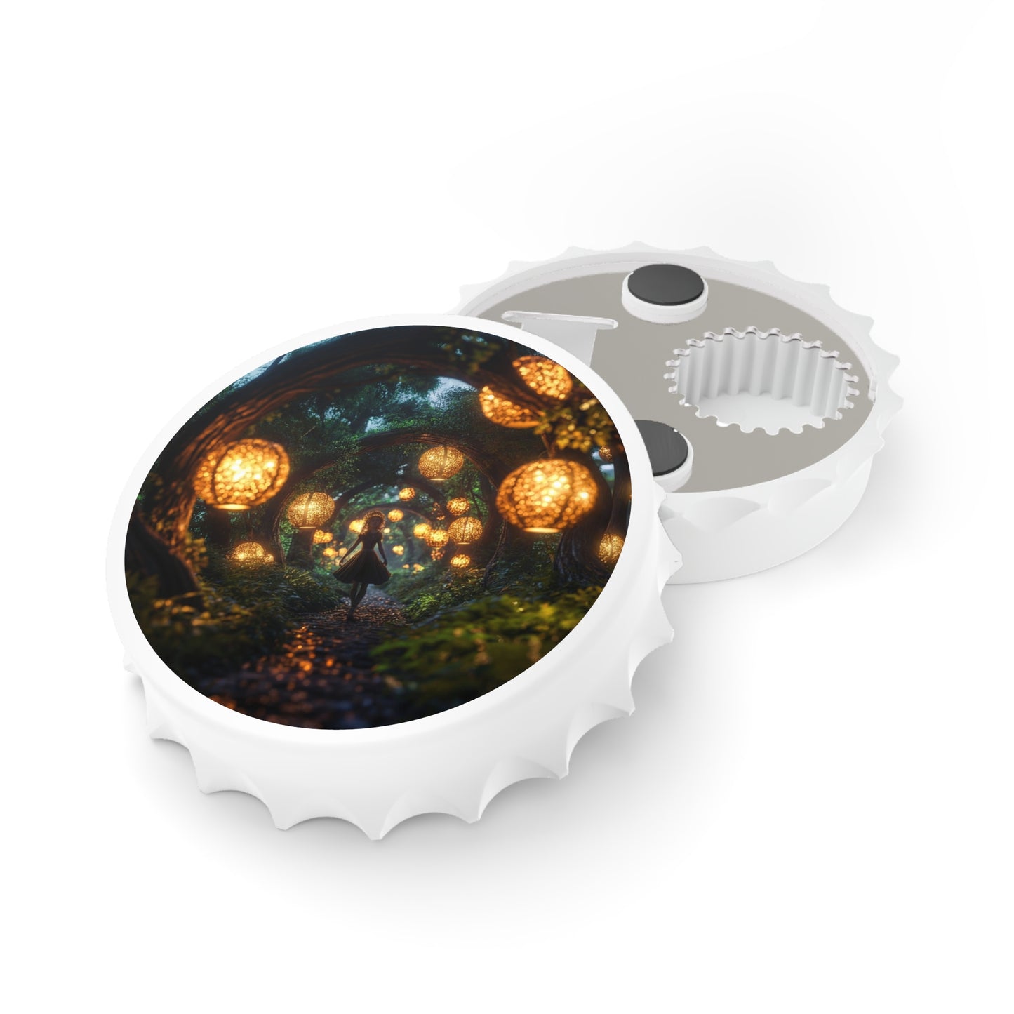 Luminous Lantern Grove Bottle Opener – Guided Path Through Whispering Trees
