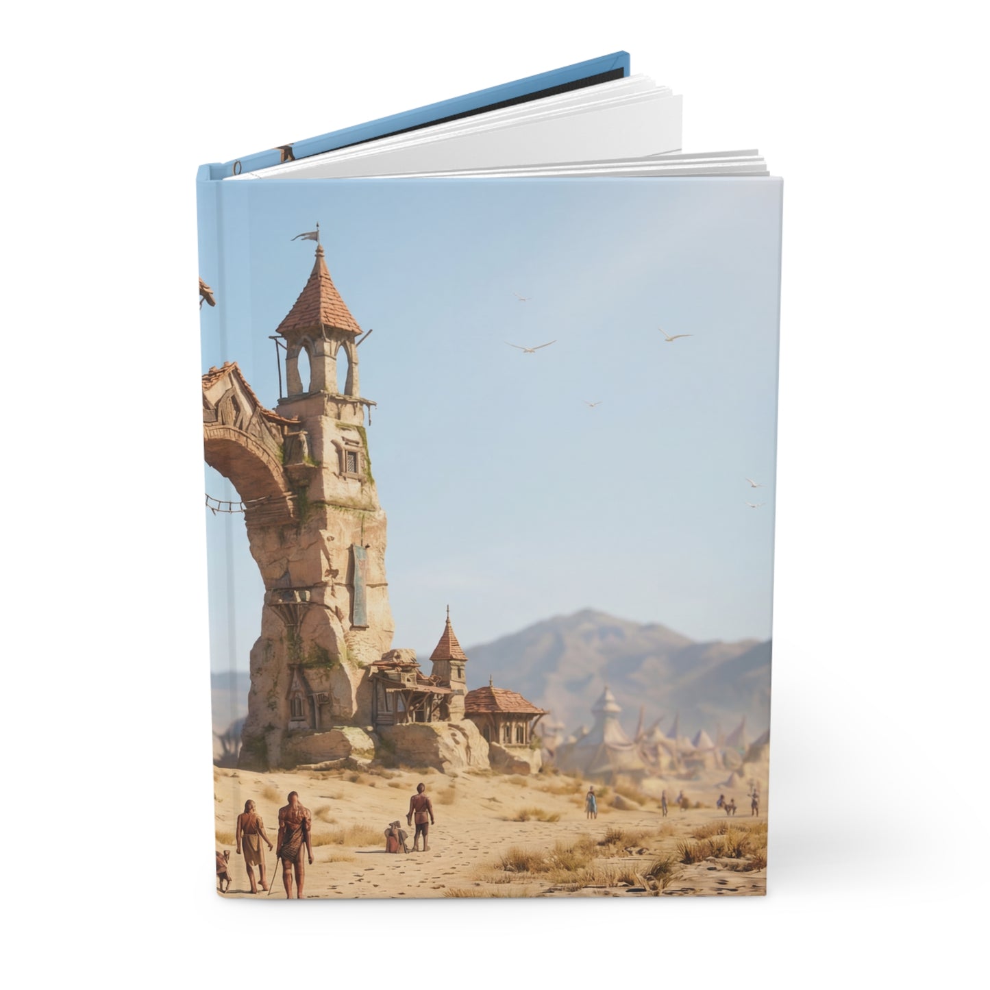 Desert Citadel Journal Matte – Sunlit Stone Gateway to Forgotten Realms