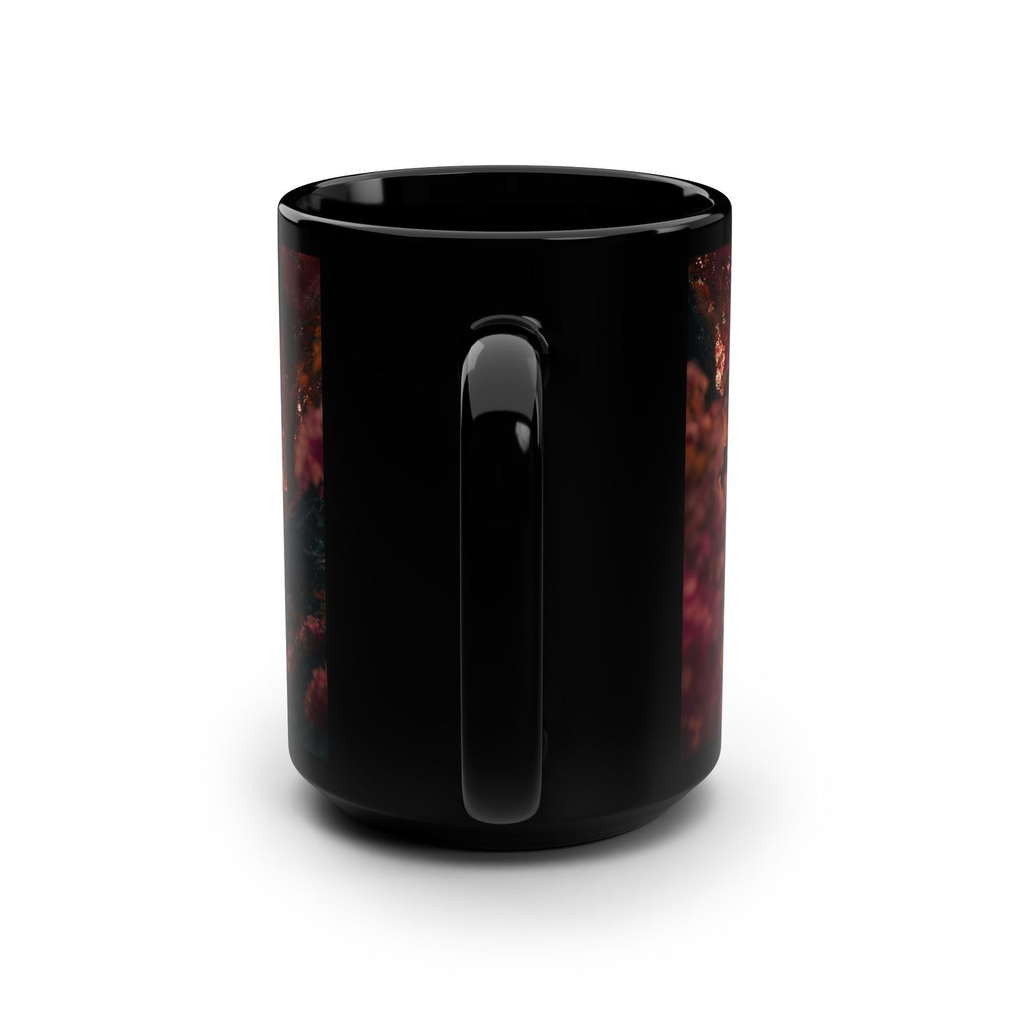 Crimson Heart Archway Black Mug, 15oz – Pink Canopy Love Nest