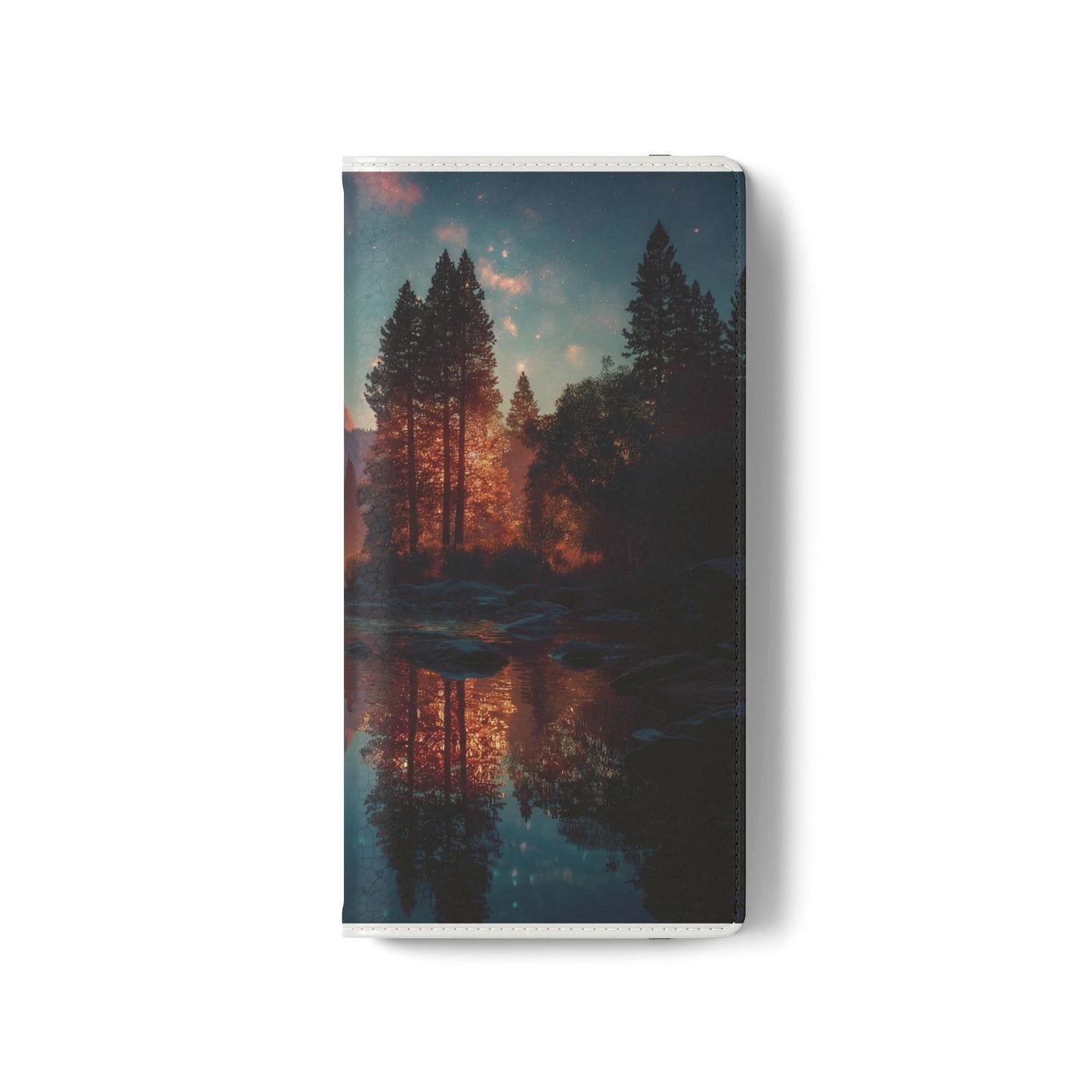 Starlit Valley Flip Cases – Twilight River and Half Dome Reflections