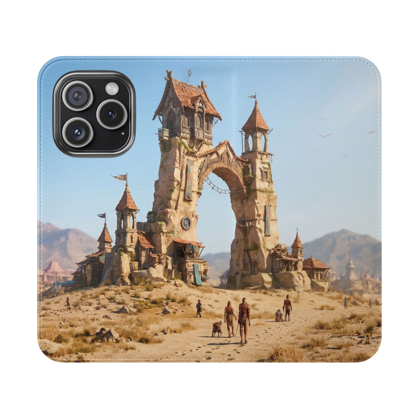 Desert Sentinel Gate Flip Cases – Weathered Archway Journey