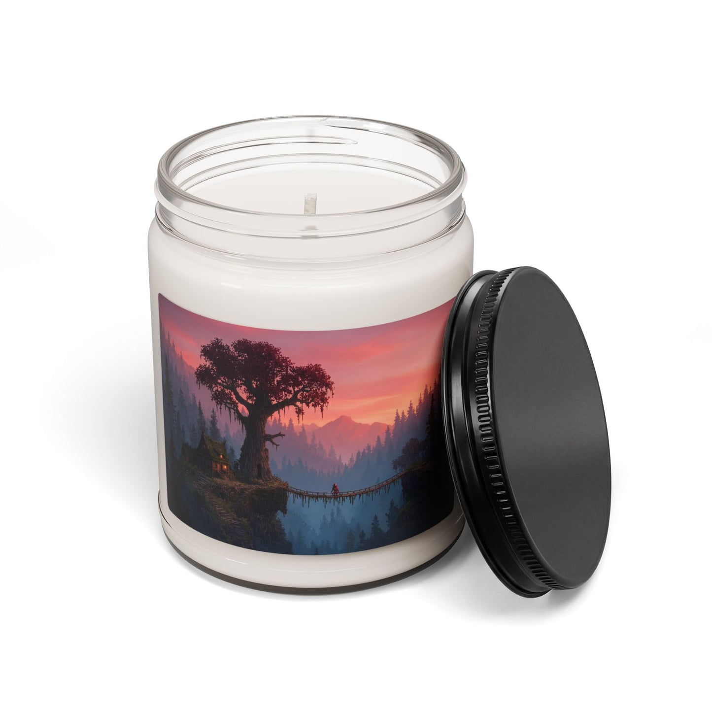 Crimson Sentinel Scented Soy Candle, 9oz – Twilight Grove Sanctuary