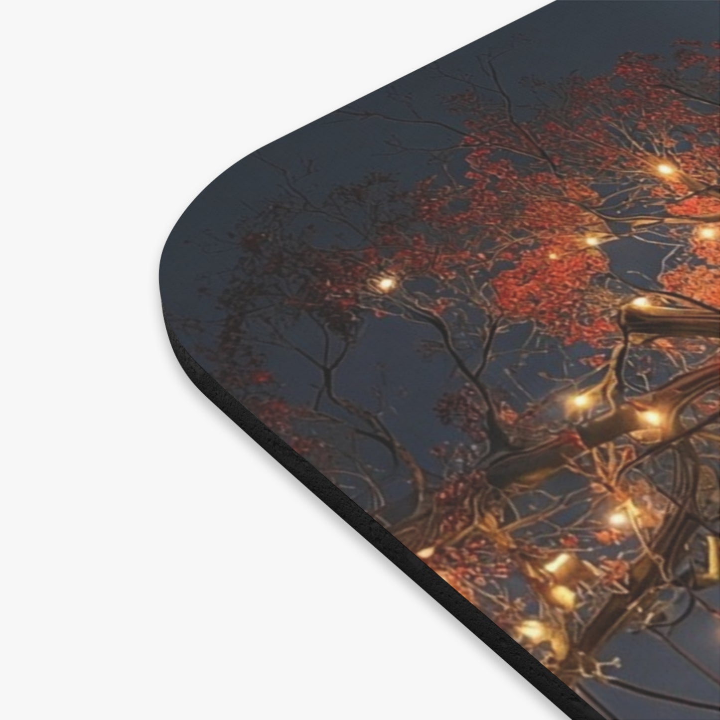 Luminous Wishing Tree Mouse Pad (Rectangle) – Desert Oasis at Dusk