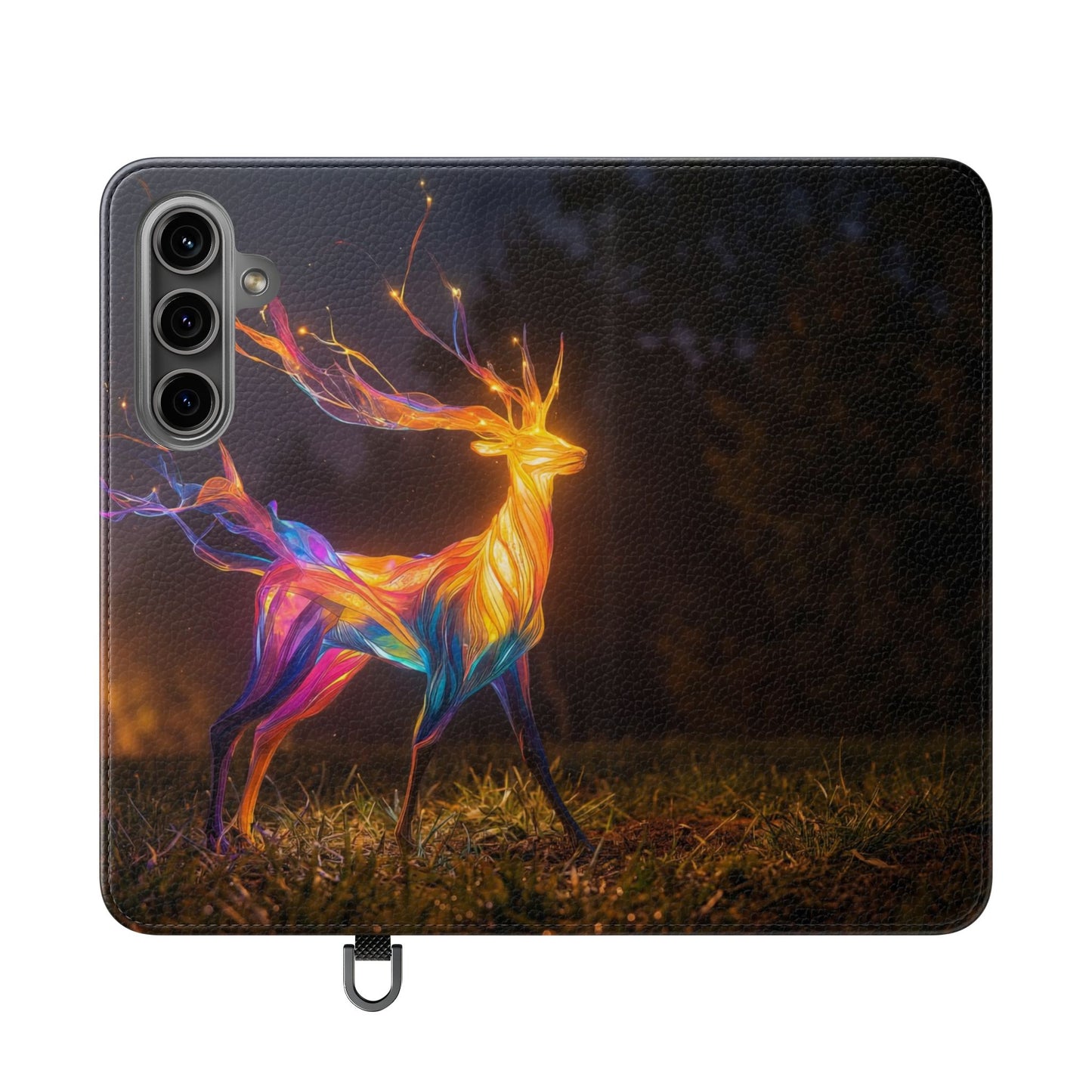 Ethereal Deer Flip Cases – Luminous Spirit Portrait