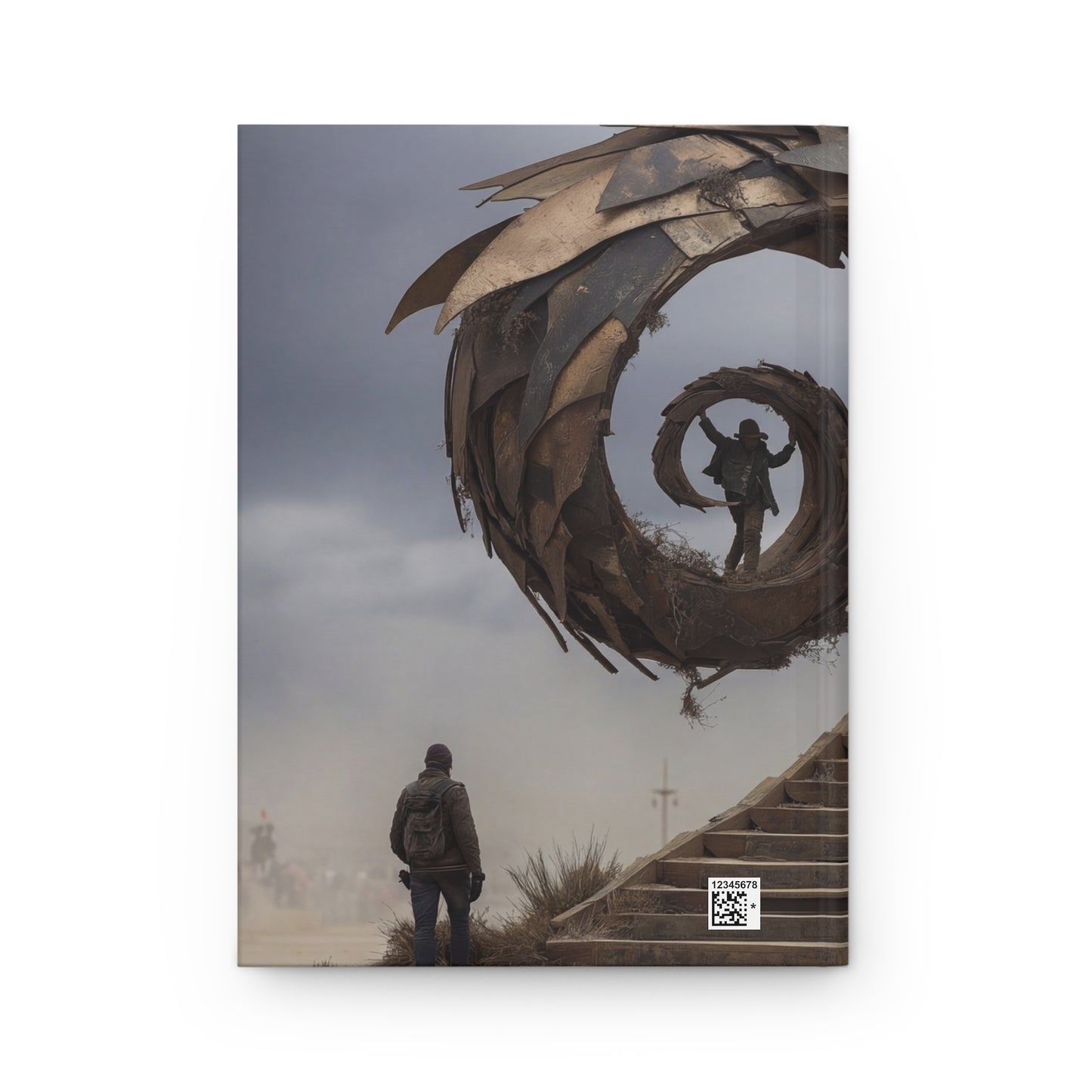 Rustic Spiral Staircase Journal Matte – Threshold of the Wandering Gate