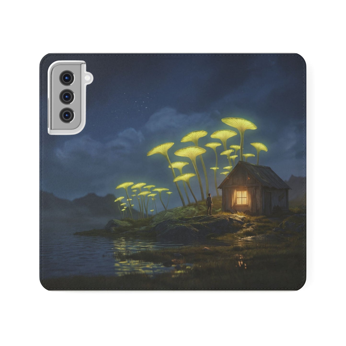 Glowing Mushroom Cottage Flip Cases – Whispering Grove Nightlight