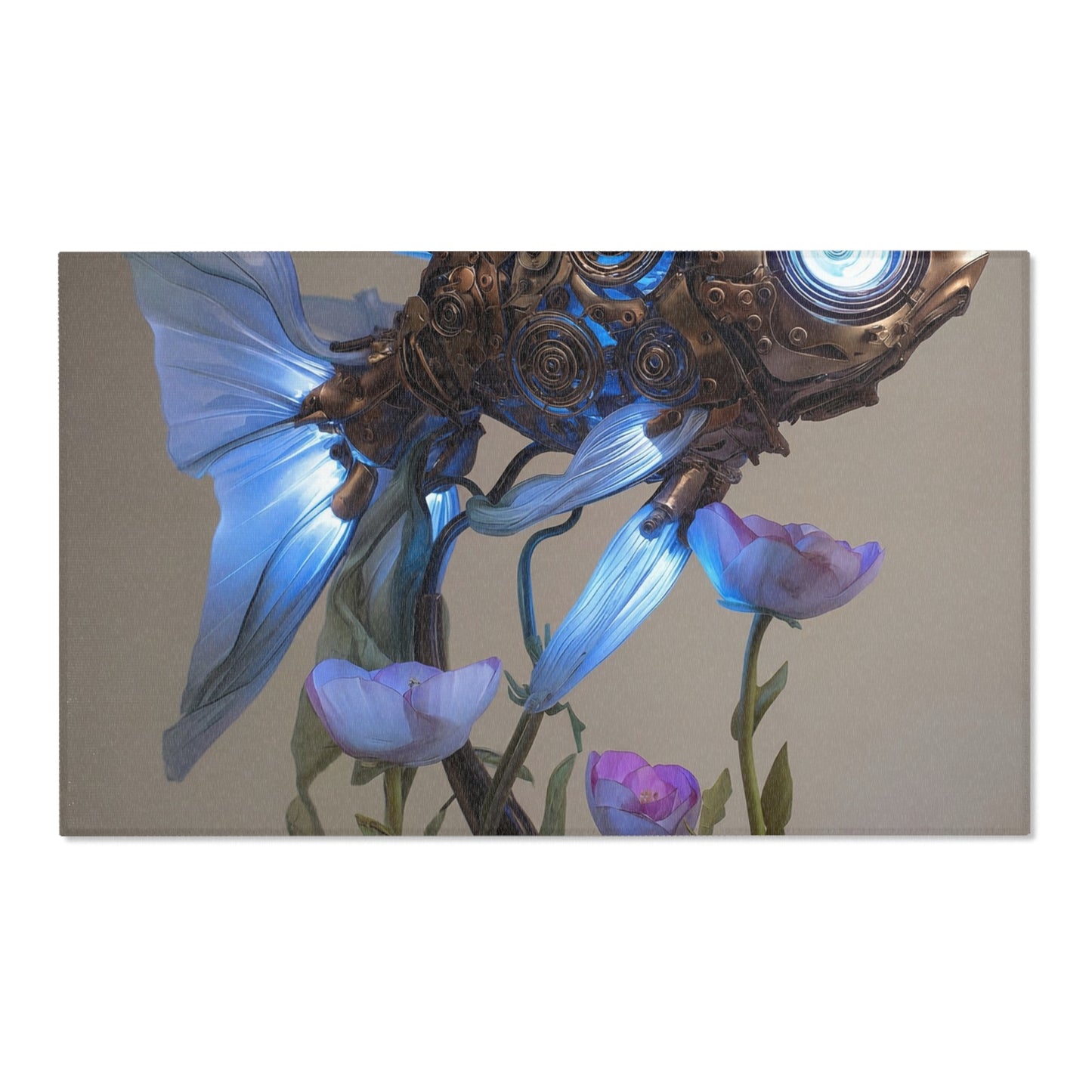 Steampunk Goldfish Area Rugs – Liquid Light Beneath the Bloom