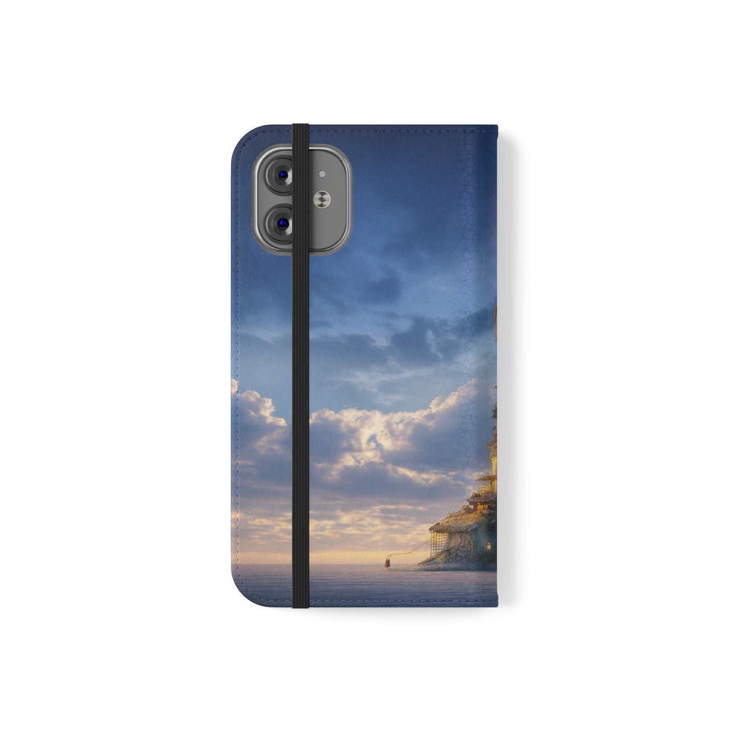 Twilight Sentinel Flip Cases – Lighthouse on a Storm-Tossed Sea