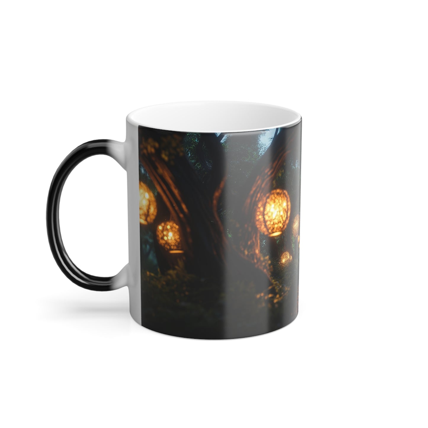 Lantern Grove Color Morphing Mug, 11oz – Girl Walking Through Golden Tunnel