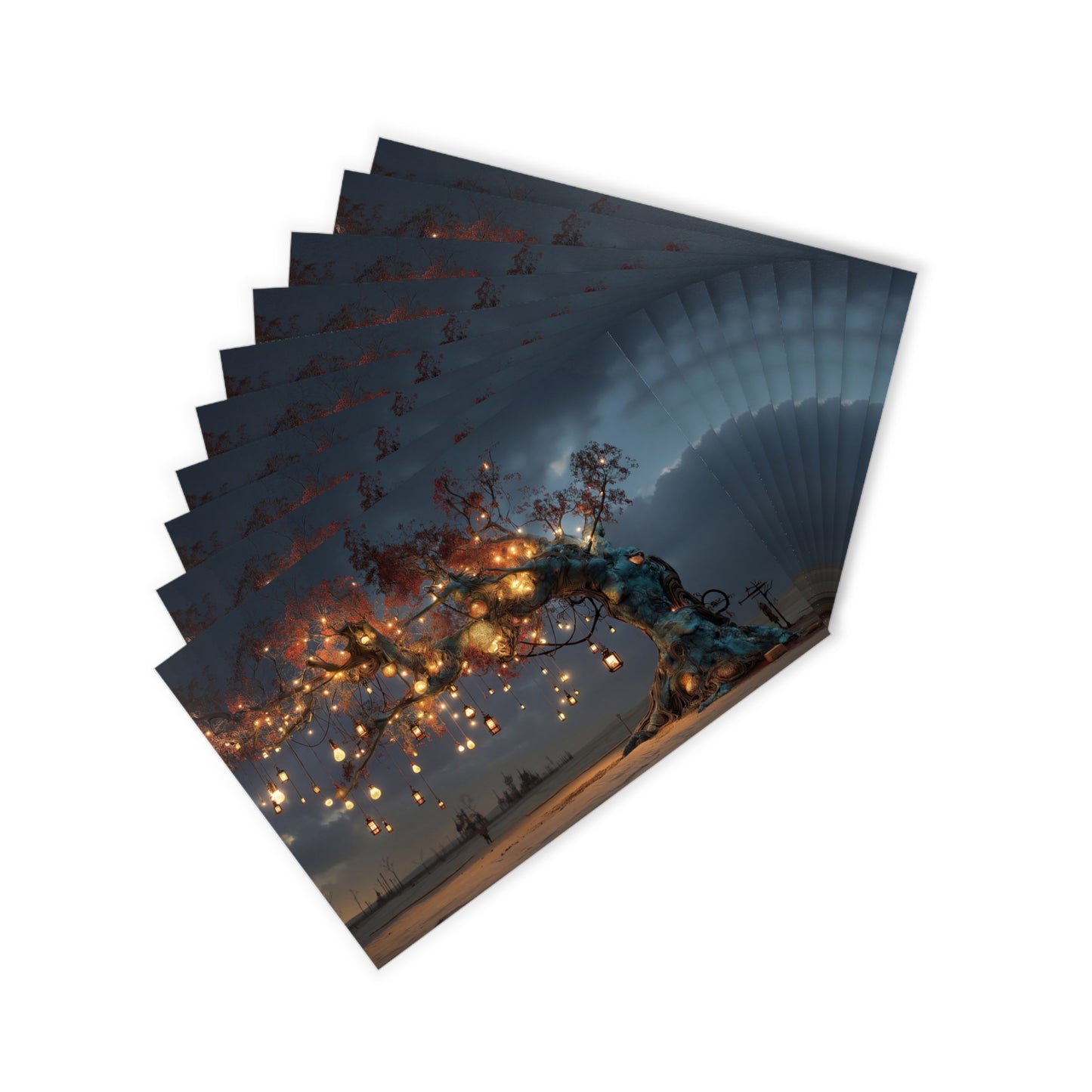 Lantern Grove Postcards (10pcs) – Twilight Sentinel Tree