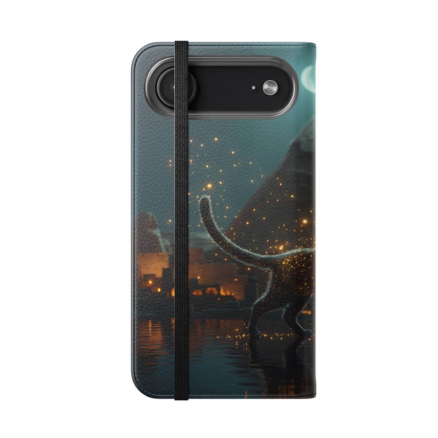Celestial Vortex Flip Cases – Indigo Cloud Dreamscape