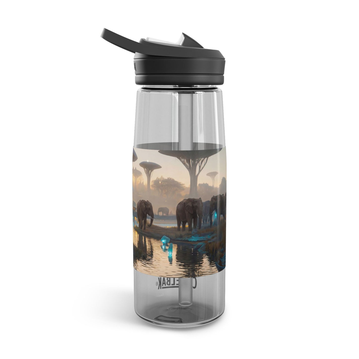 Celestial Savannah CamelBak Eddy® Water Bottle, 20oz\25oz – Twilight Refuge with Glowing Elephants