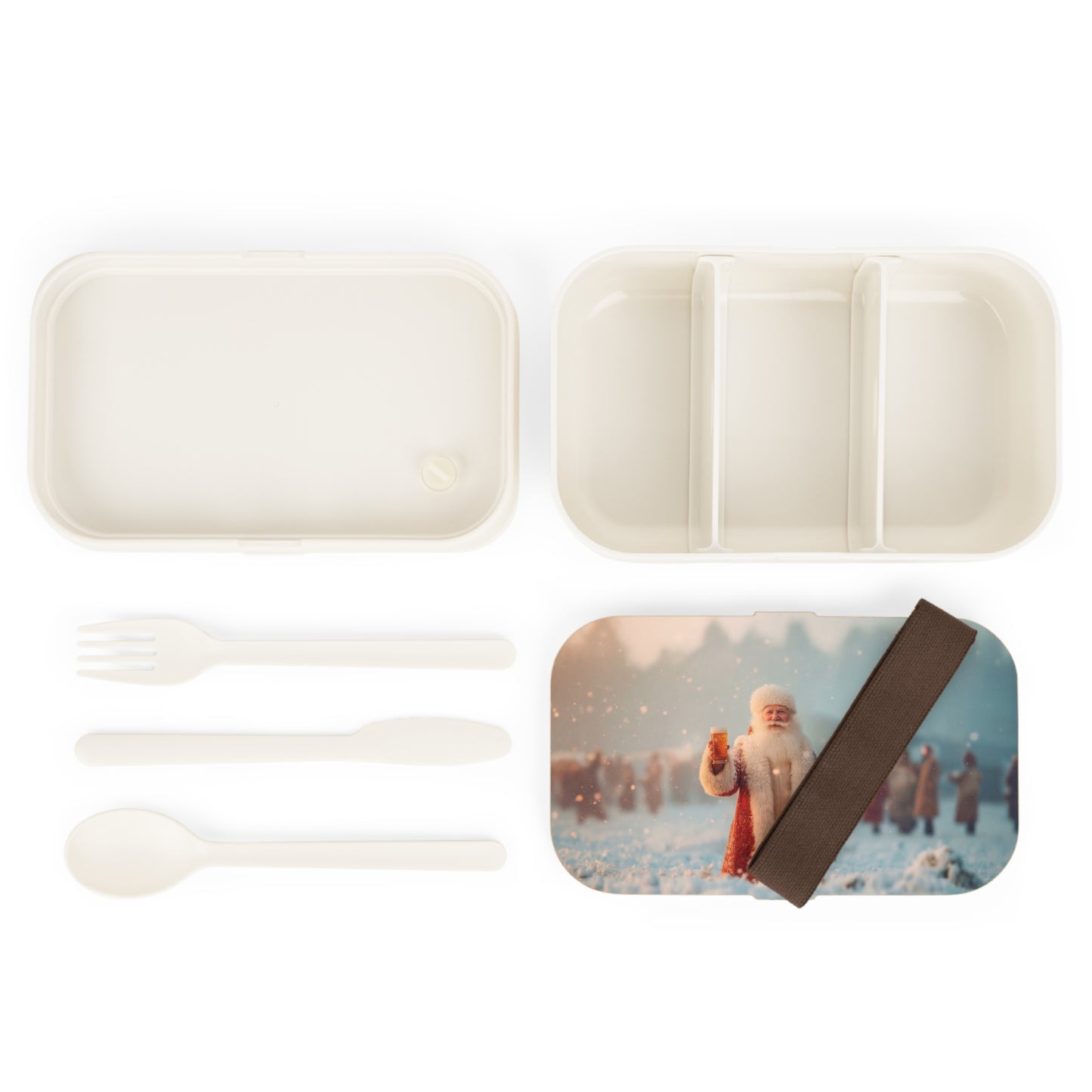 Snow-Kissed Santa Bento Lunch Box – Toast to Winter’s Quiet Celebration