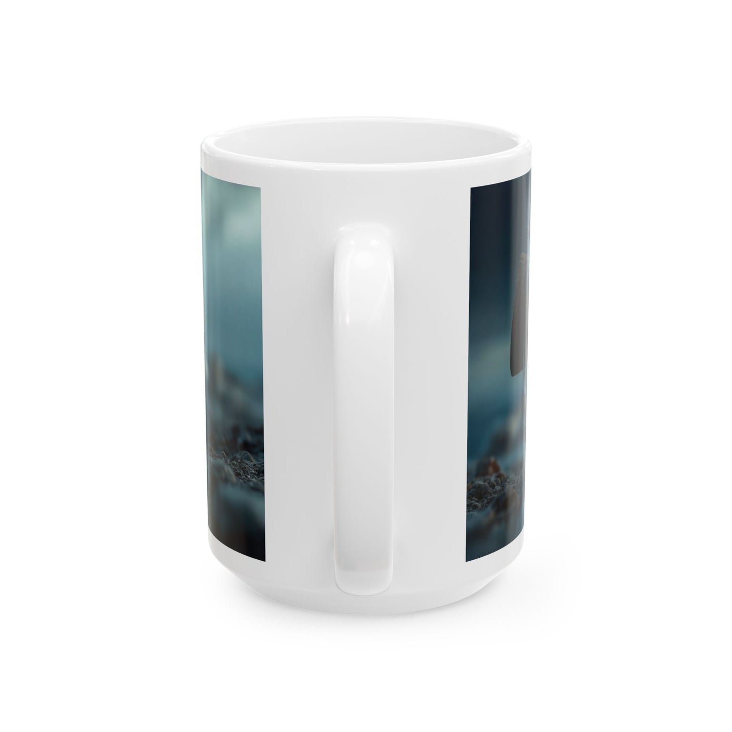 Storm-Sailed Ship in Bottle Ceramic Mug – (11oz, 15oz) – Sea’s Secret Encased